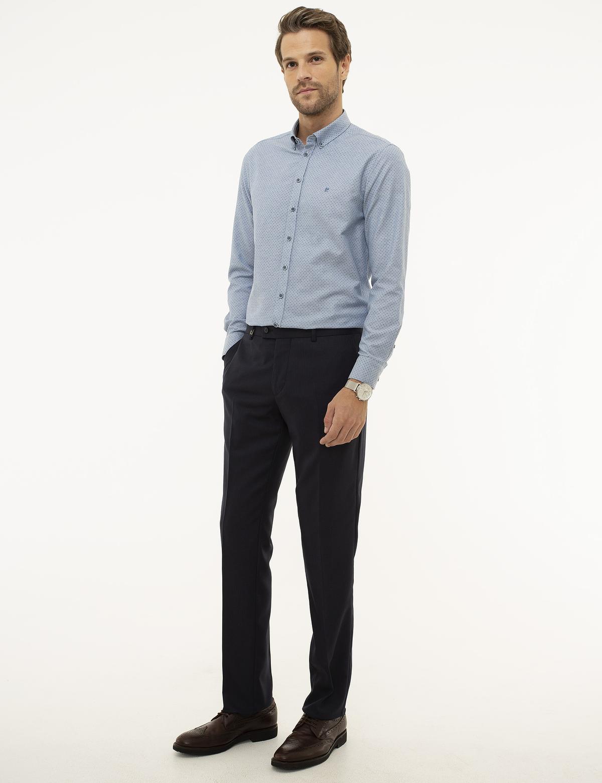 Açık Lacivert Slim Fit Pantolon - 50215385075