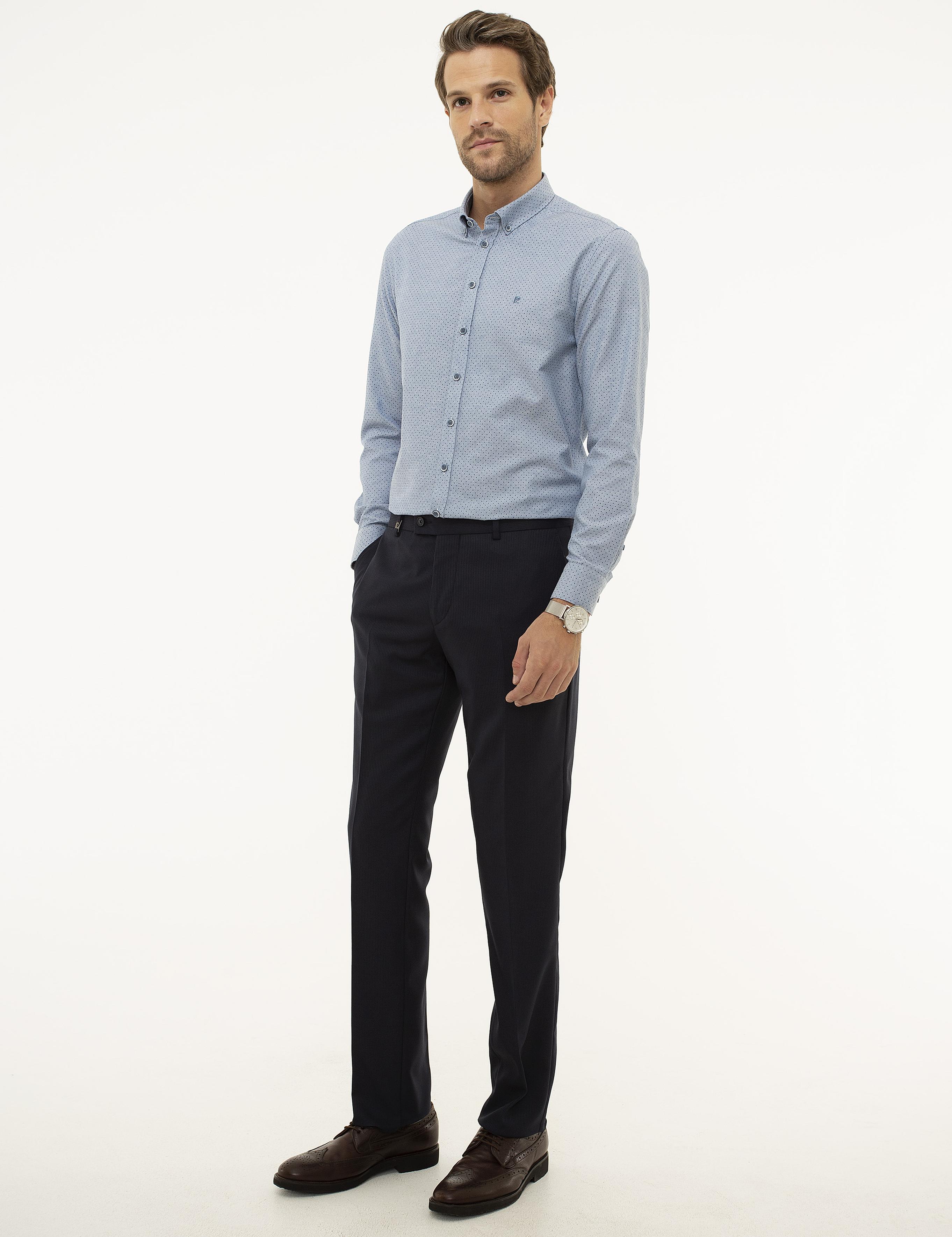 Açık Lacivert Slim Fit Pantolon