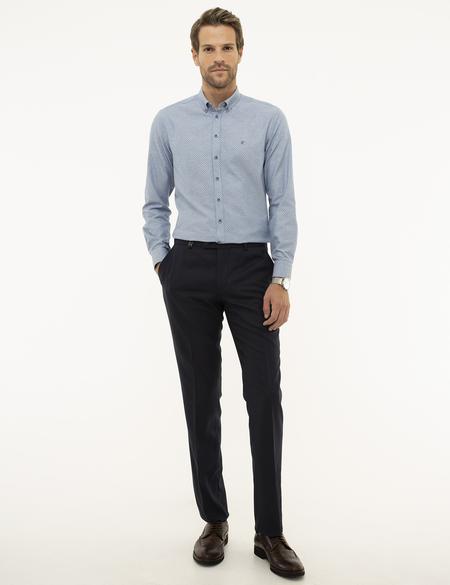 Açık Lacivert Slim Fit Pantolon - 50215385075