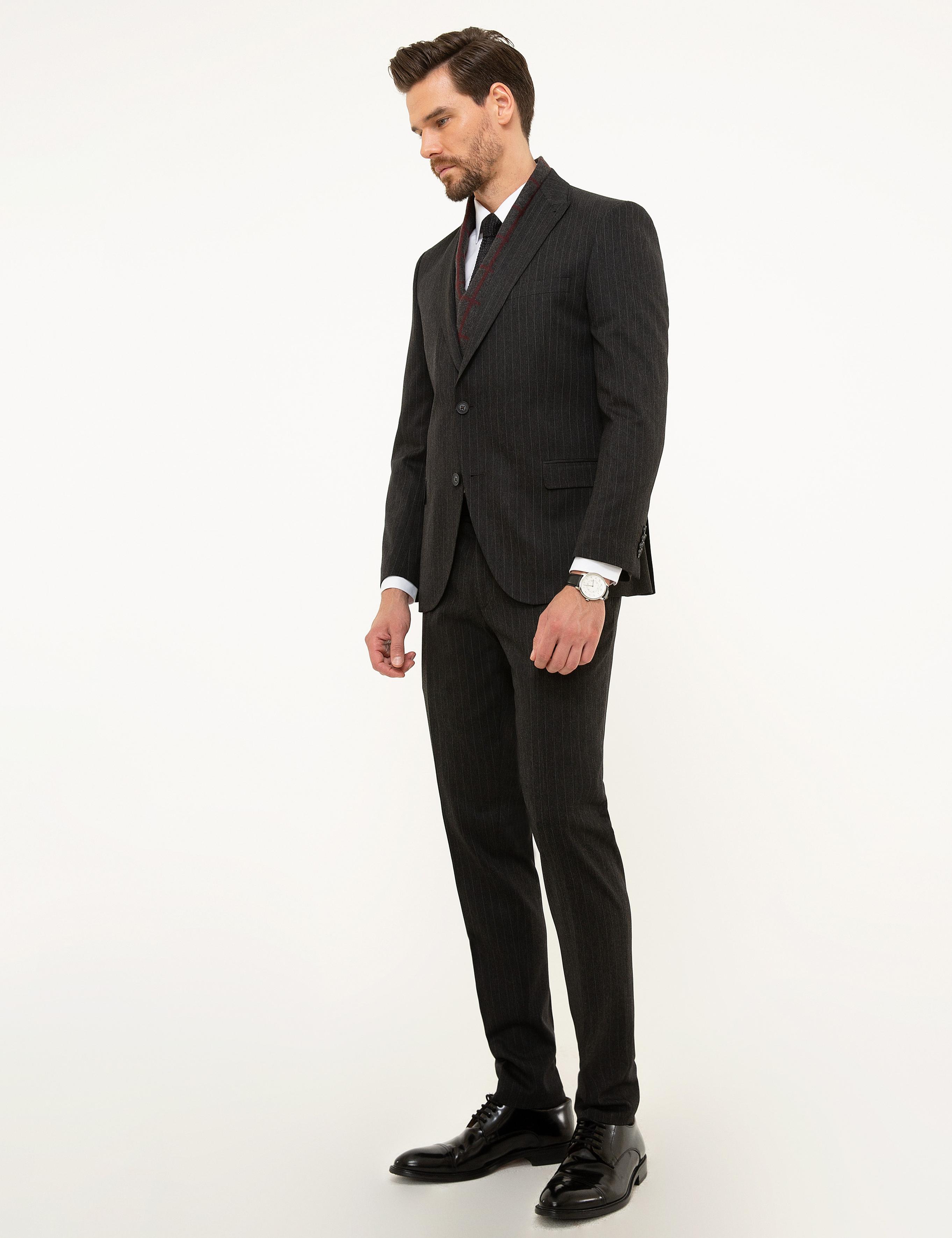 Füme Ekstra Slim Fit Takım Elbise