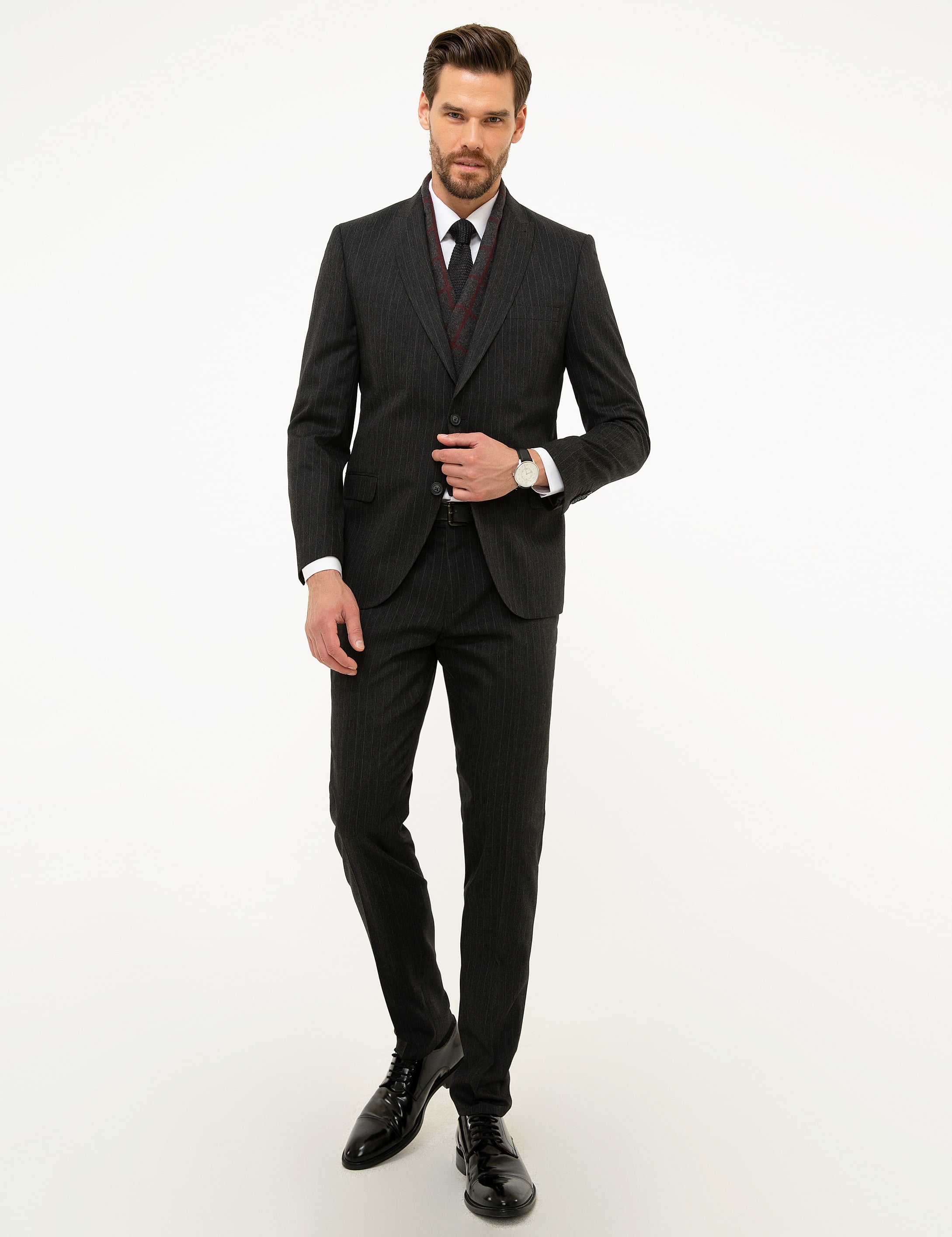 Füme Ekstra Slim Fit Takım Elbise