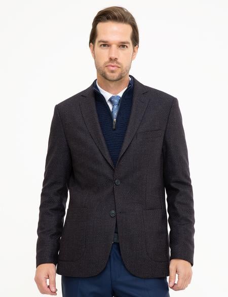 Lacivert Slim Fit Ceket - 50216635006