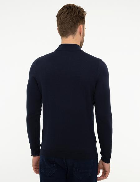 Koyu Lacivert Slim Fit Kazak - 50216862001