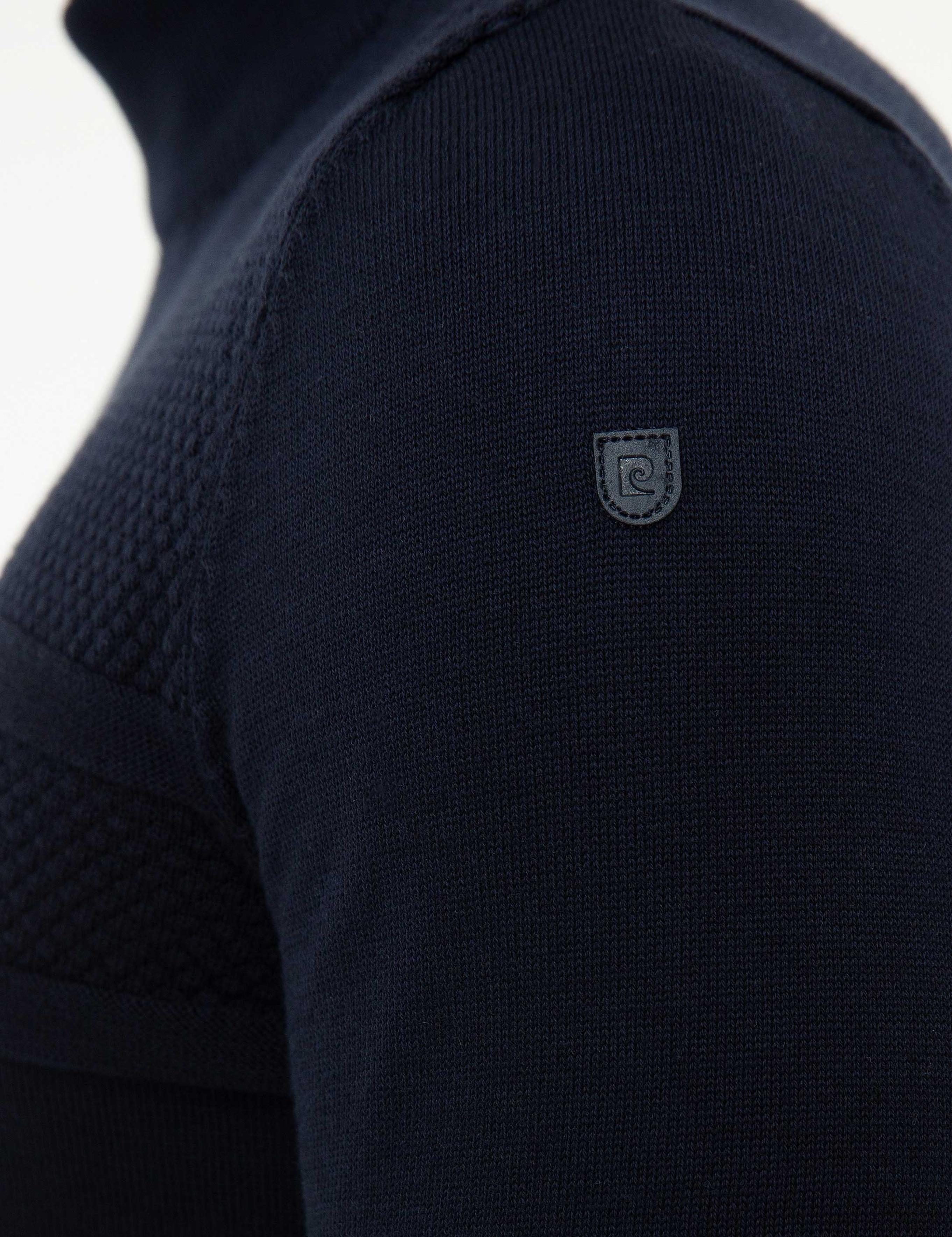 Koyu Lacivert Slim Fit Kazak