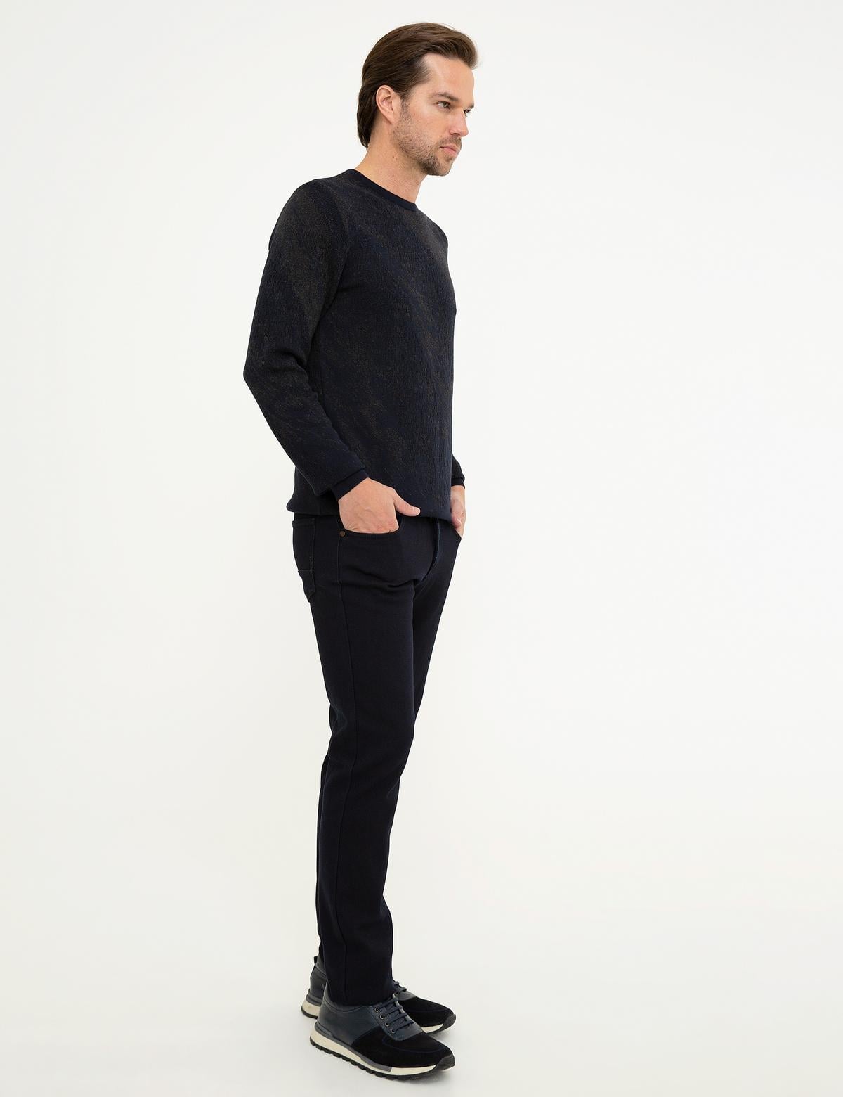 Koyu Lacivert Straight Fit Jean Pantolon - 50218299035