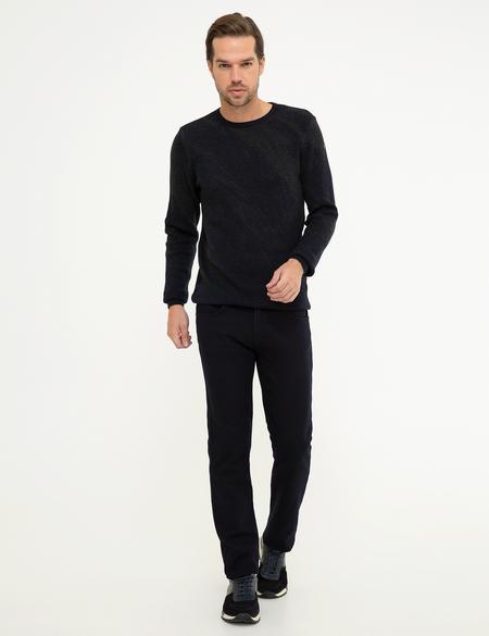 Koyu Lacivert Straight Fit Jean Pantolon - 50218299035