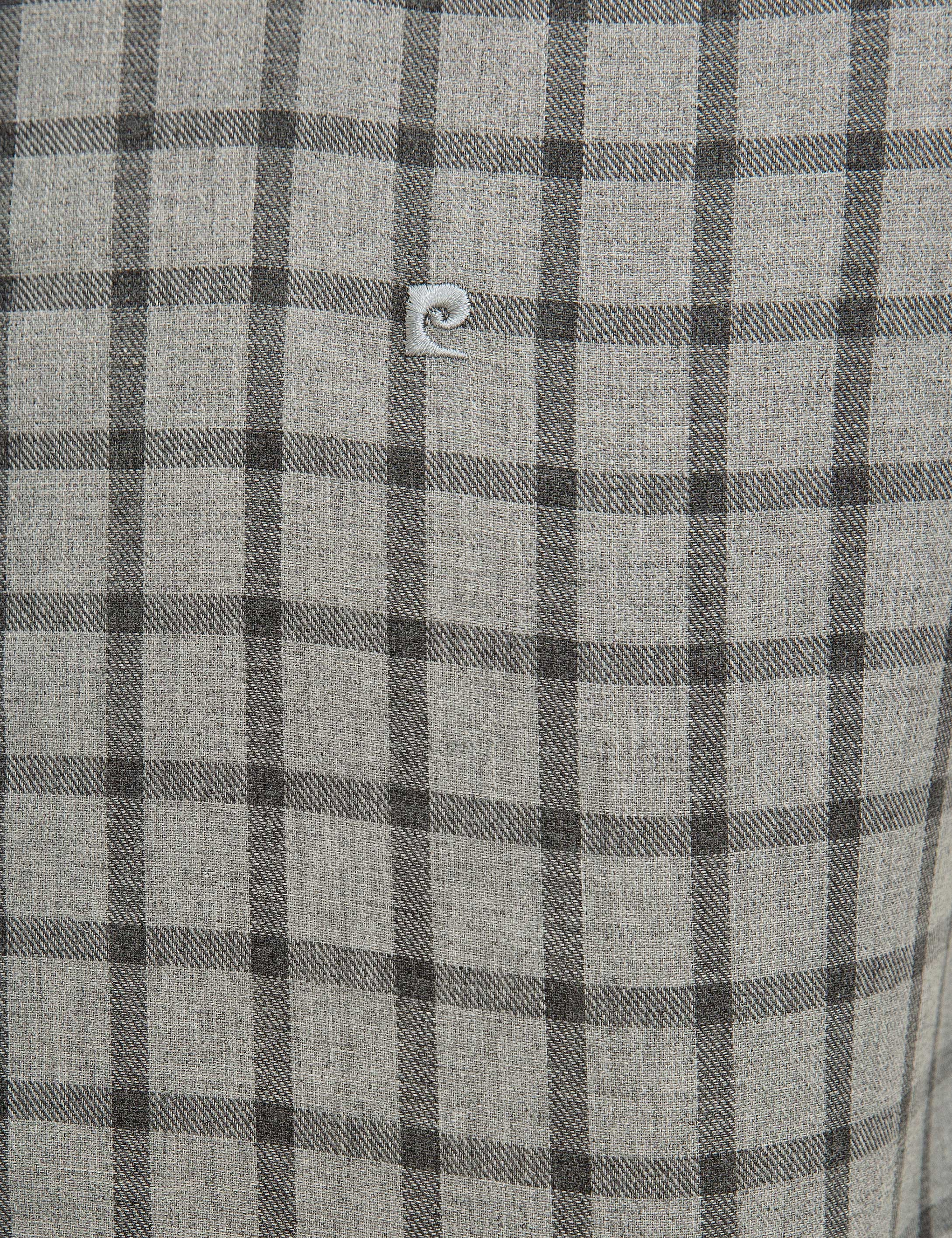 Gri Slim Fit Gömlek - Image 5
