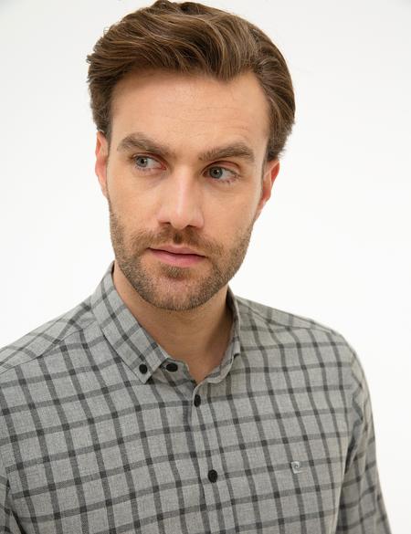 Gri Slim Fit Gömlek - 50218330001