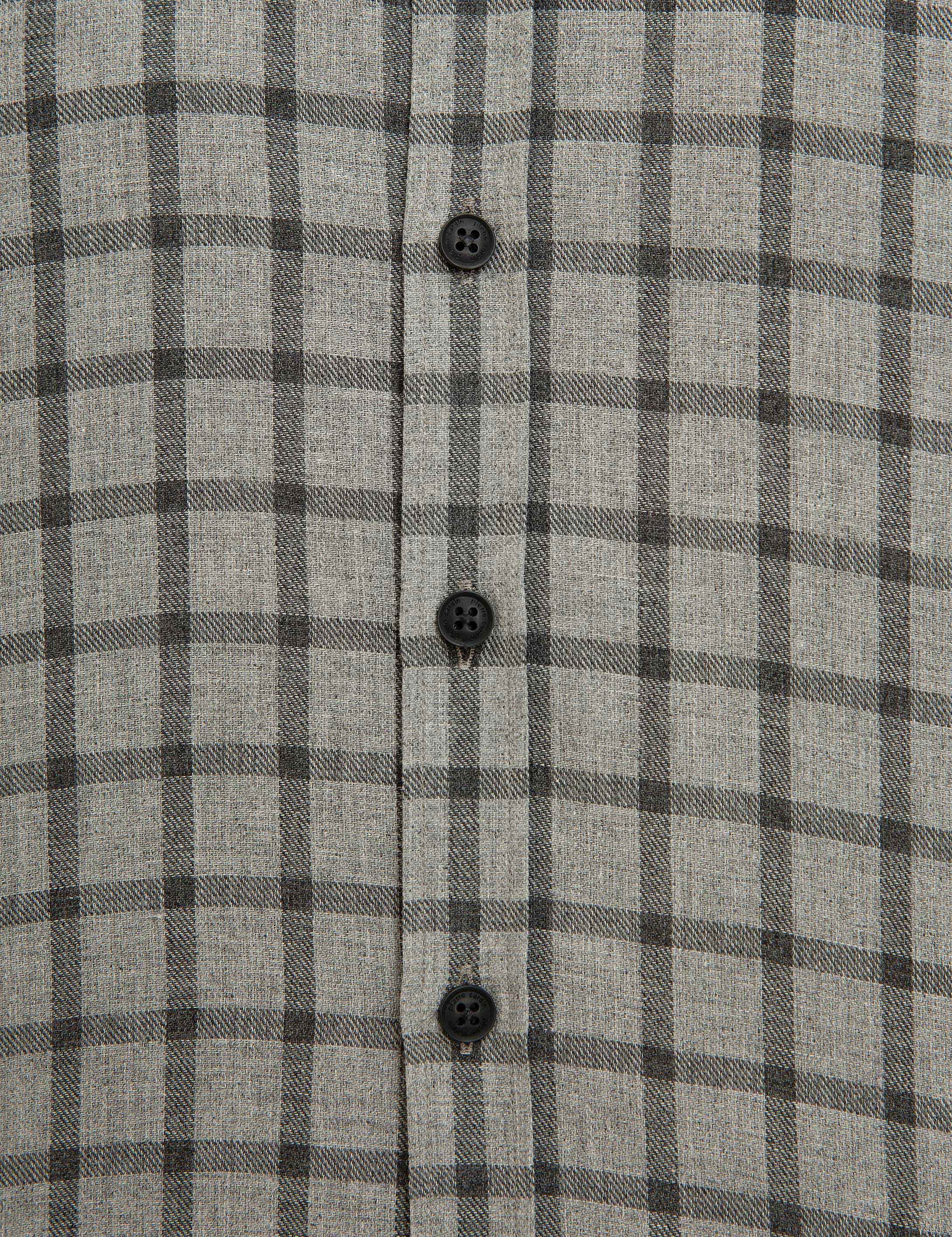Gri Slim Fit Gömlek - Image 6