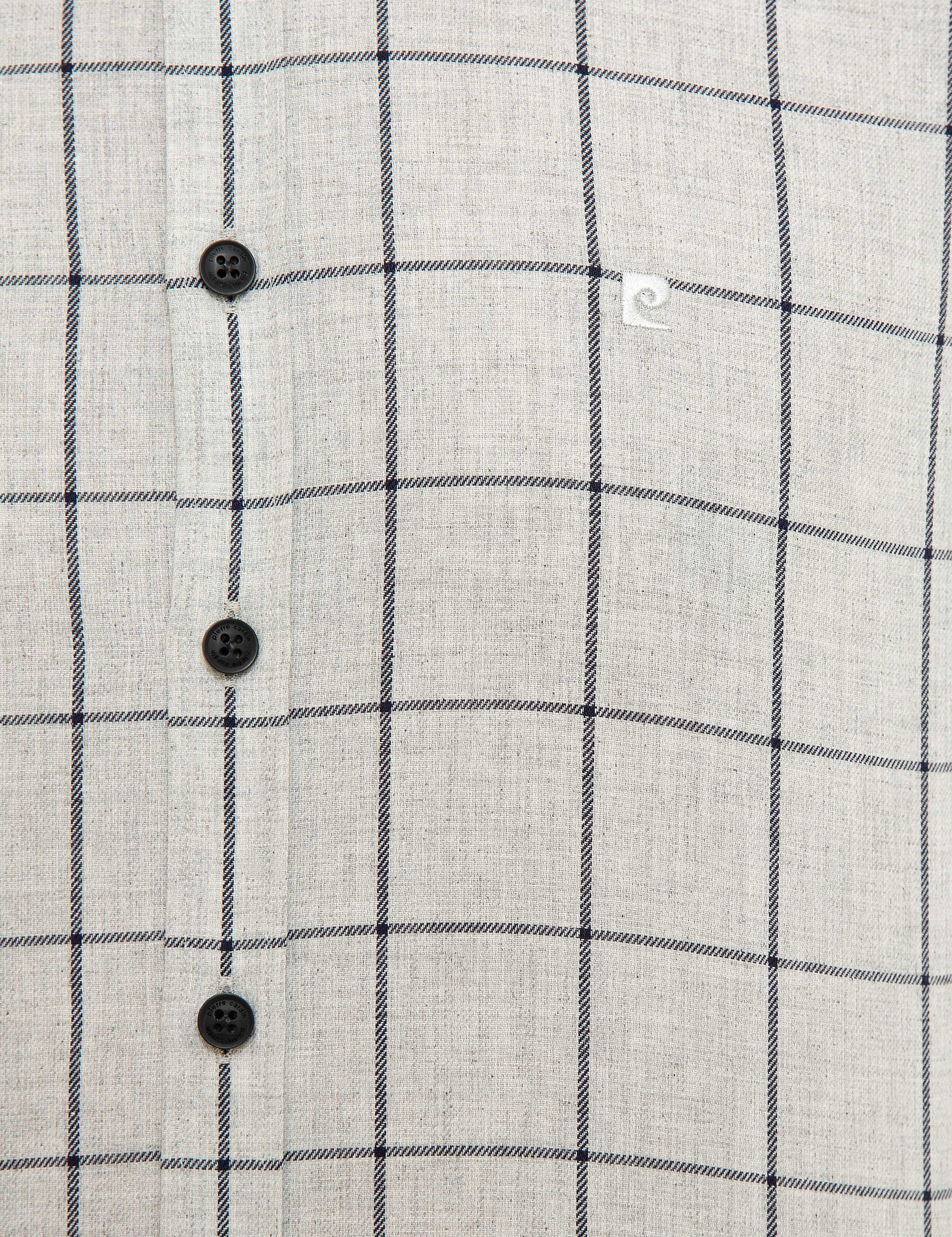 Gri Slim Fit Gömlek - Image 5