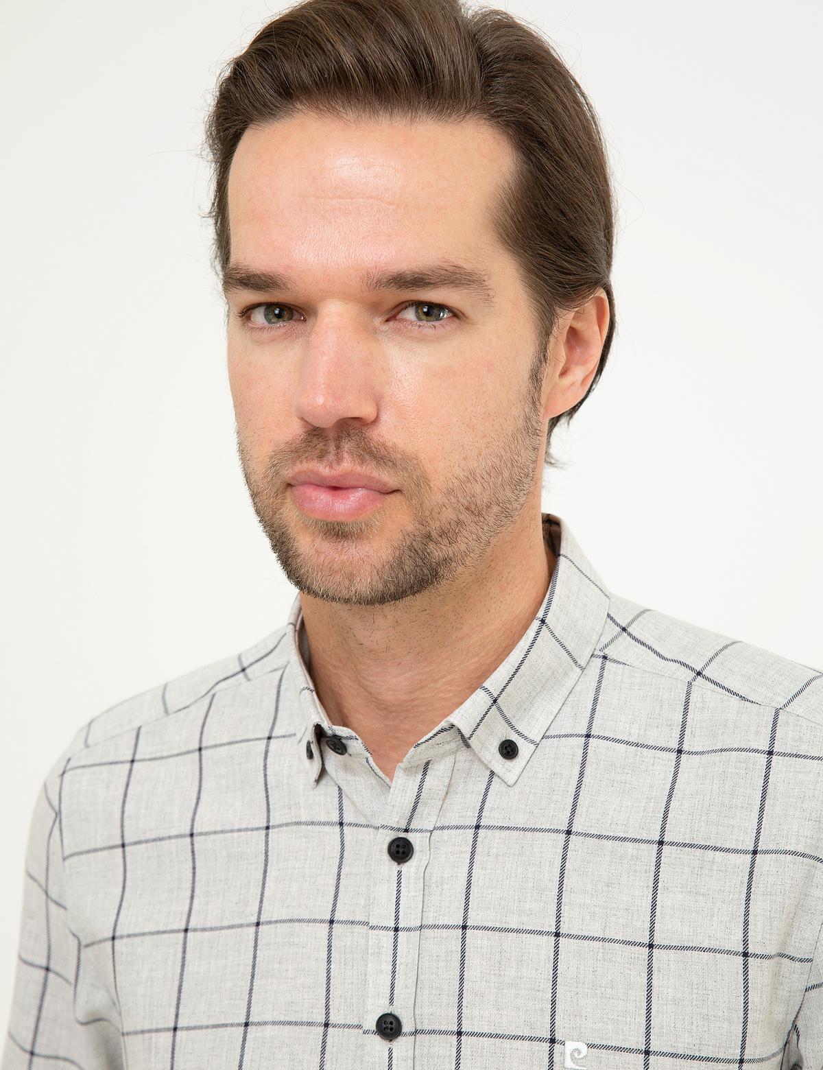 Gri Slim Fit Gömlek - 50218361001