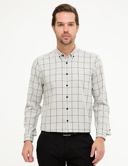 Gri Slim Fit Gömlek - 50218361001