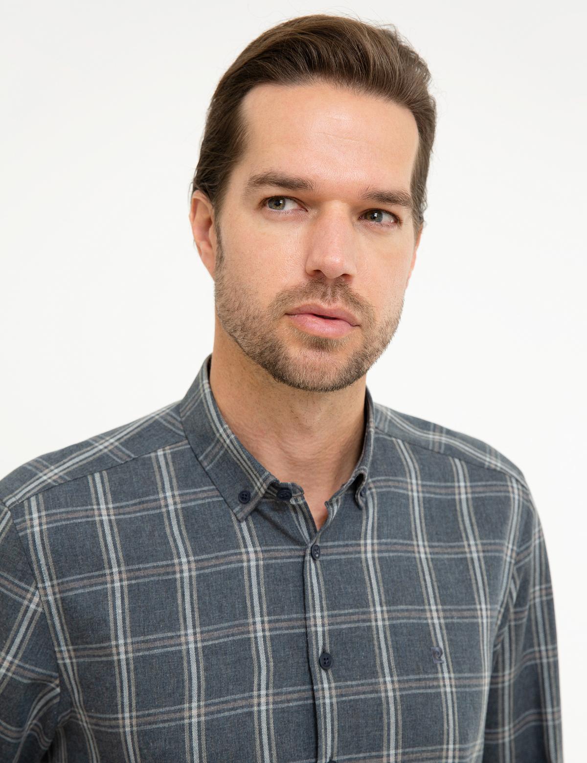 Lacivert Slim Fit Gömlek - 50218364001