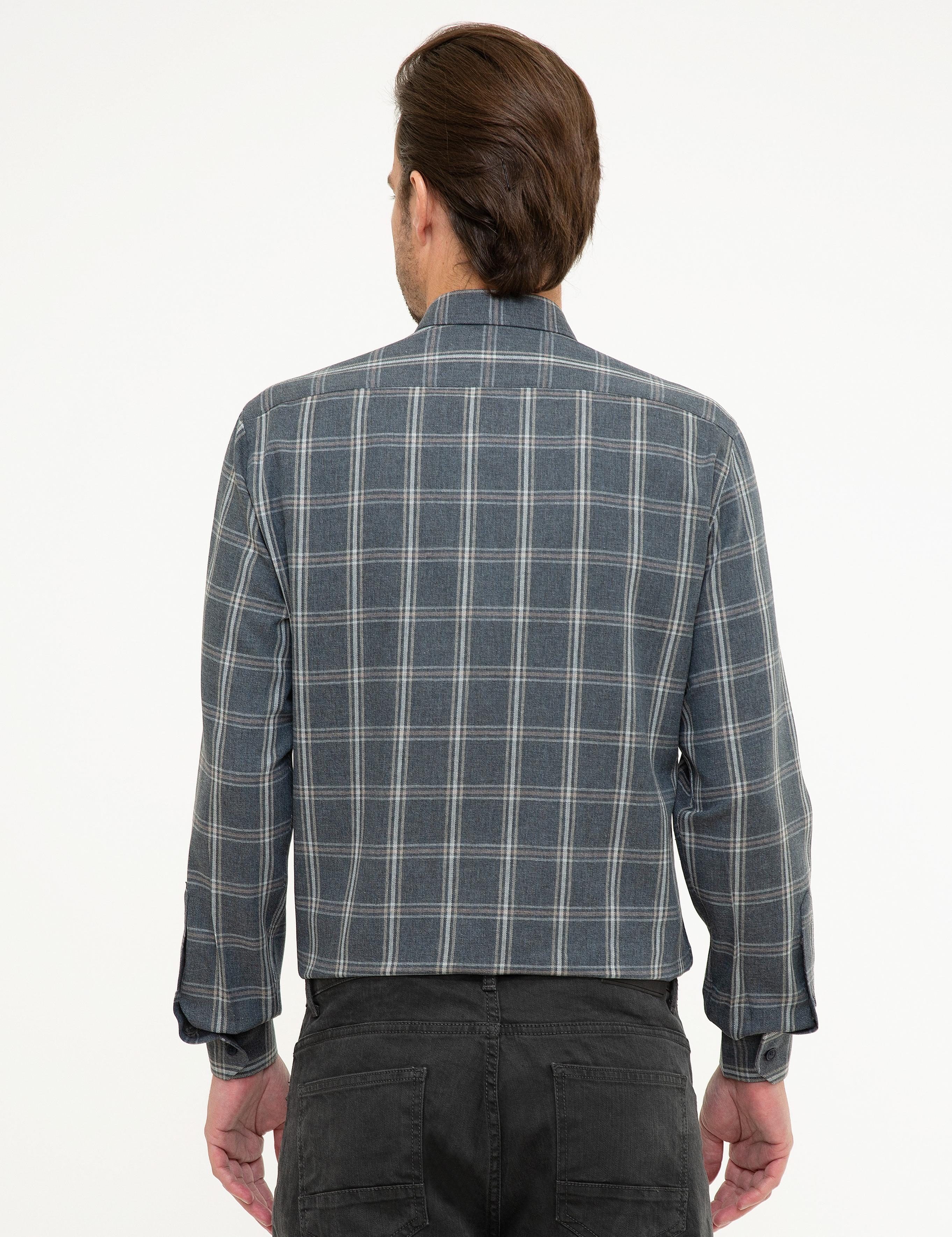 Lacivert Slim Fit Gömlek