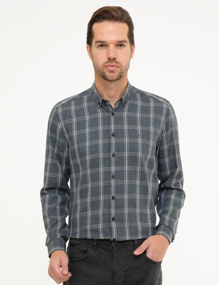 Lacivert Slim Fit Gömlek - 50218364001