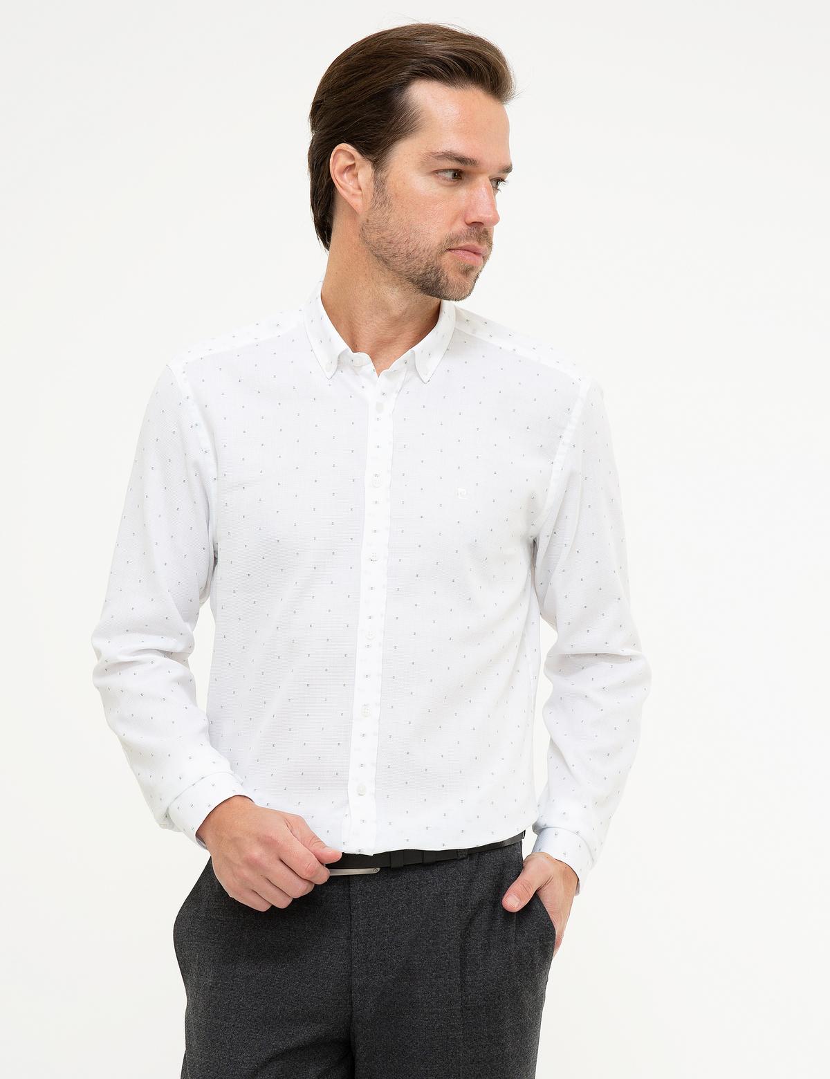 Haki Slim Fit Uzun Kollu Gömlek - 50219452027