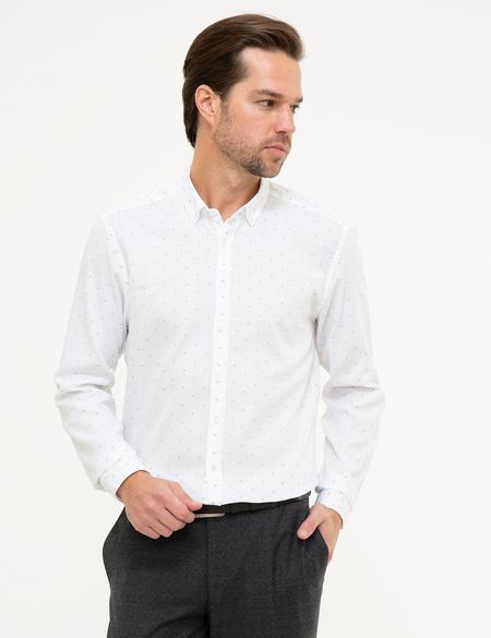 Haki Slim Fit Uzun Kollu Gömlek - 50219452027