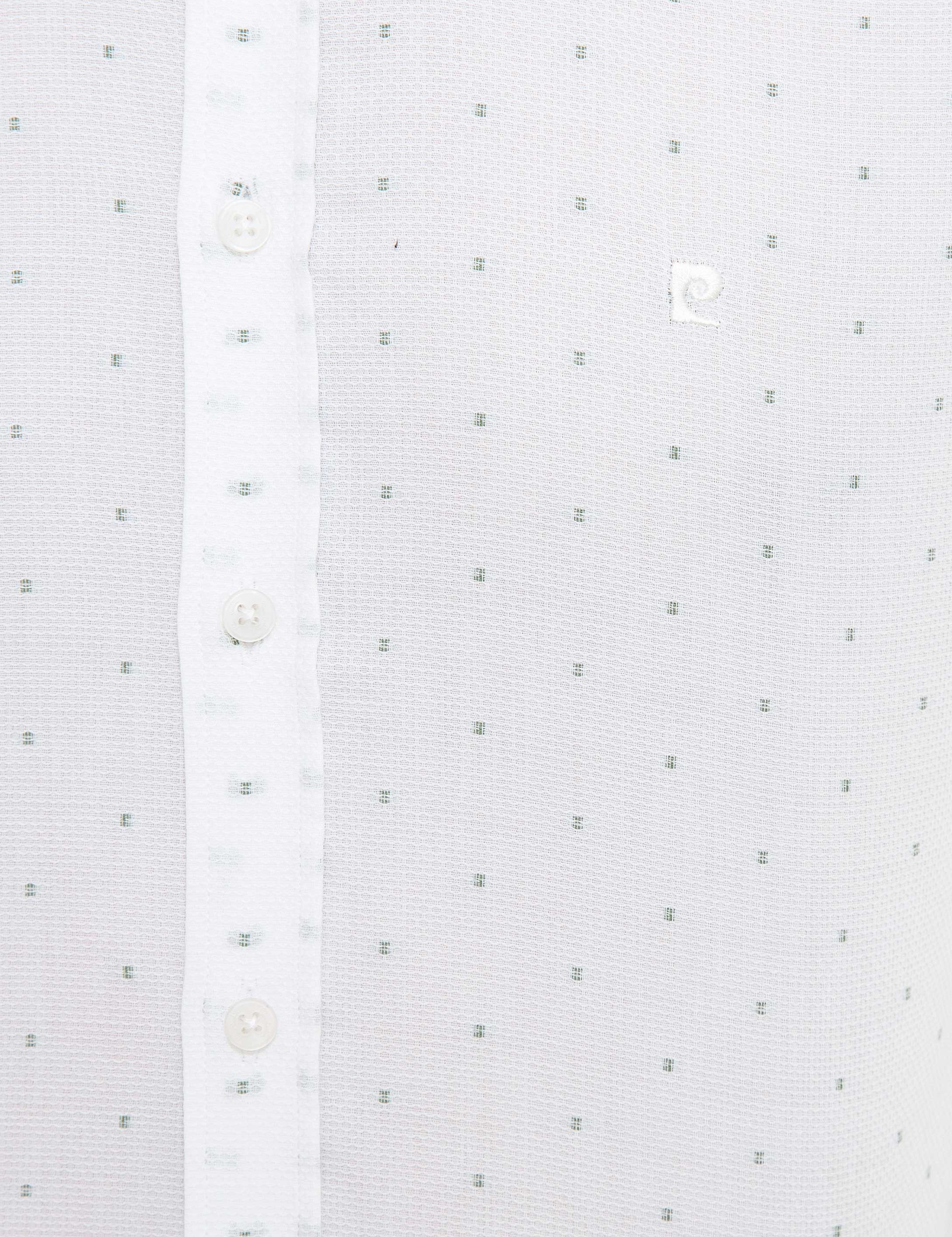 Haki Slim Fit Uzun Kollu Gömlek - Image 5