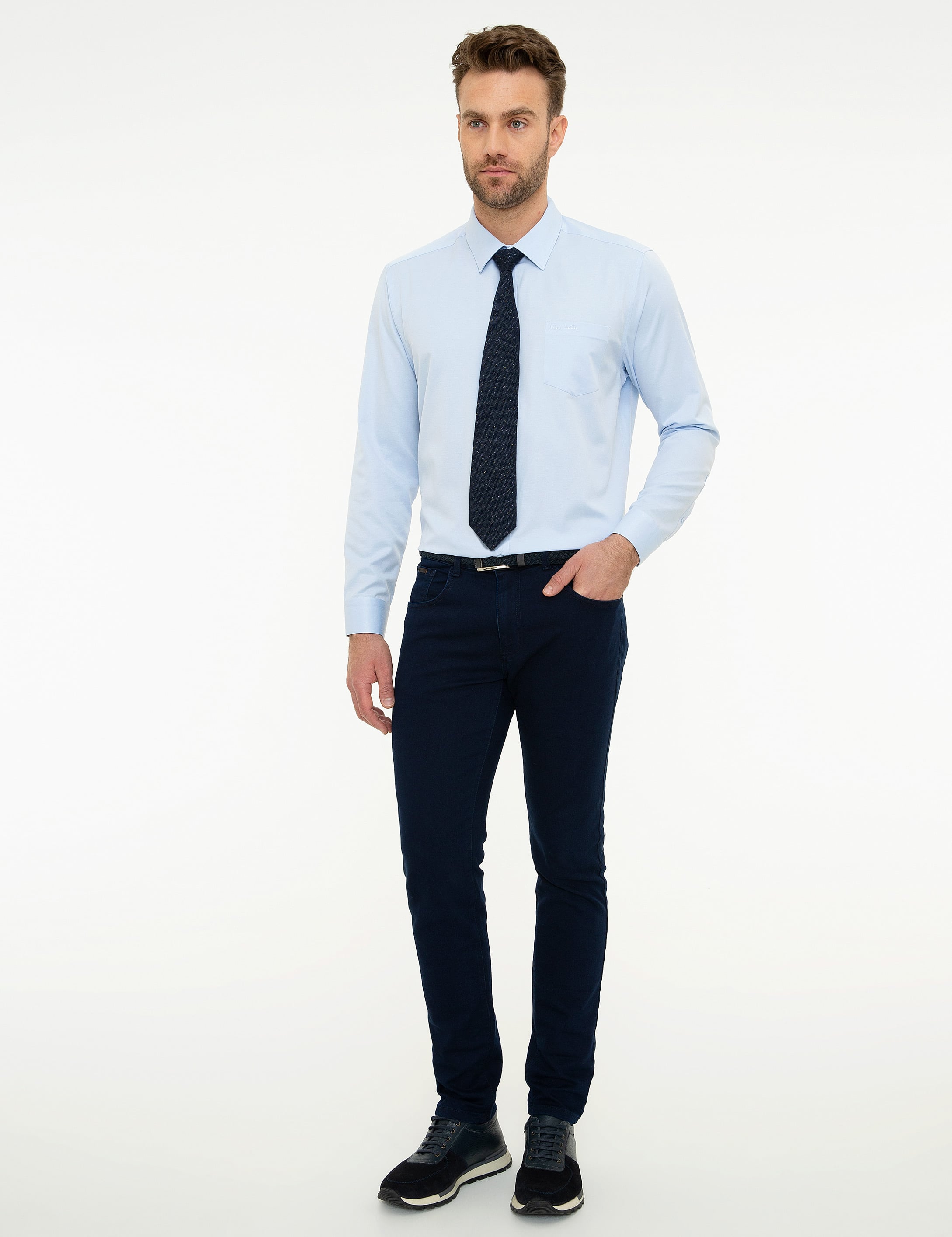Açık Mavi Regular Fit Klasik Gömlek