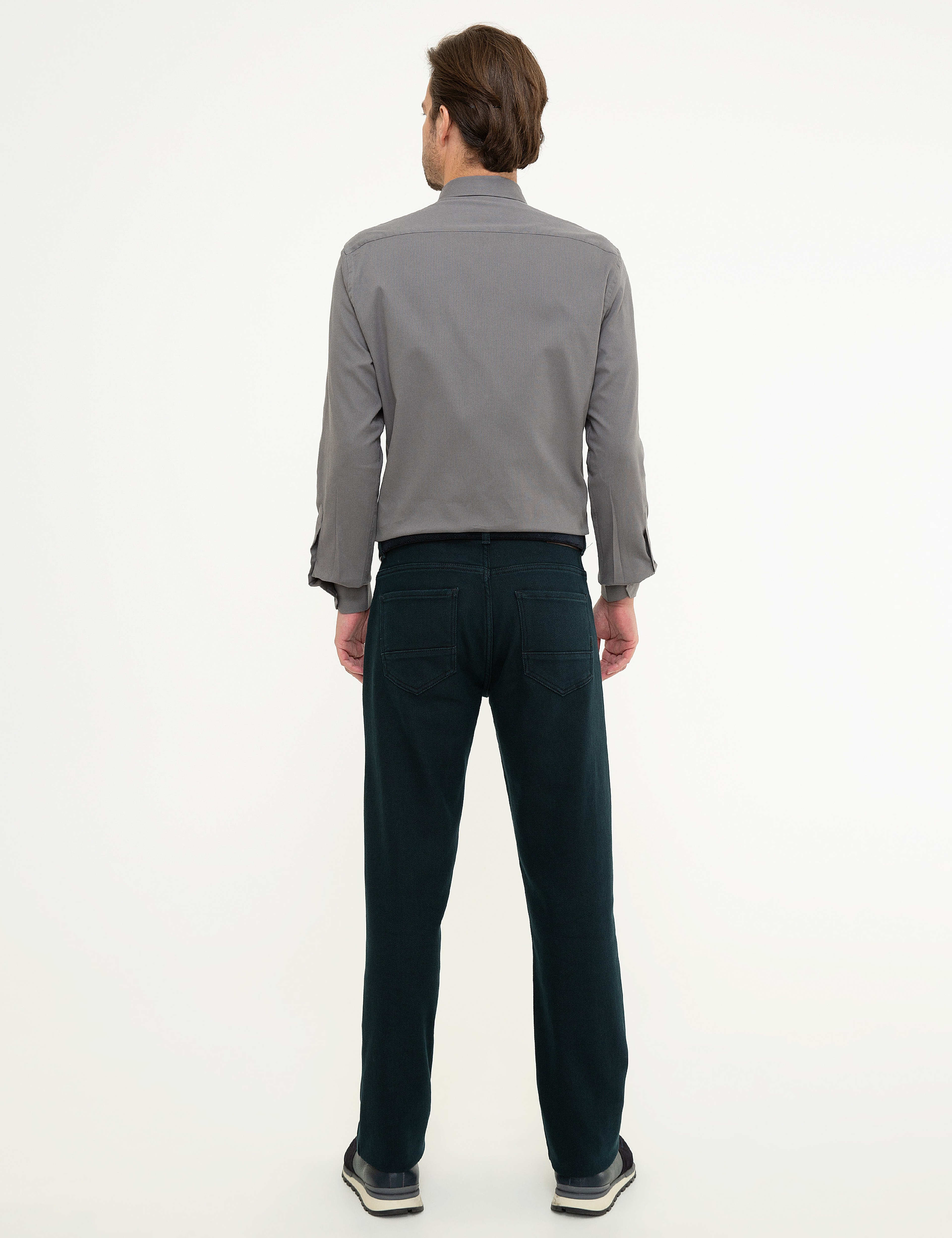 Haki Straight Fit Jean Pantolon - Image 3