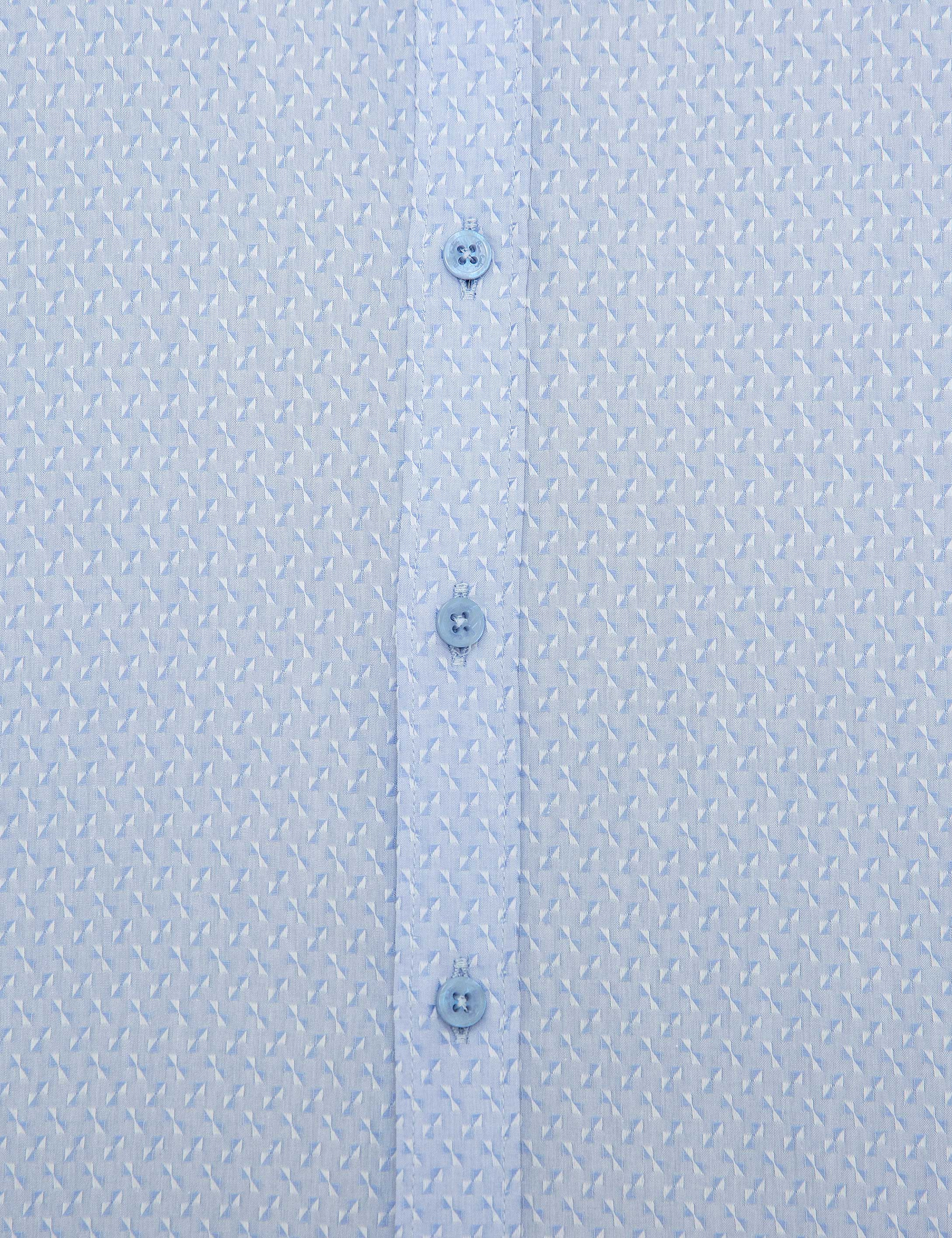 Mavi Slim Fit Gömlek - Image 6