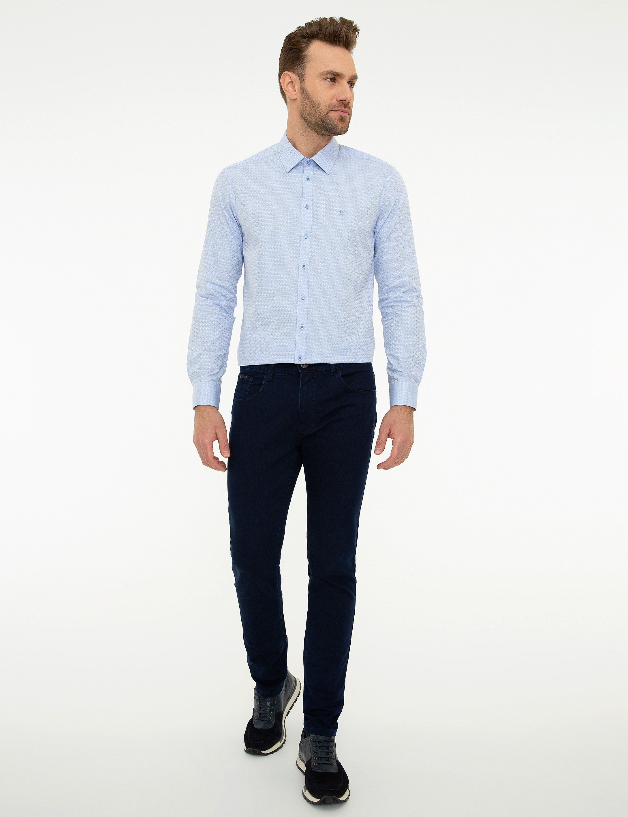 Mavi Slim Fit Gömlek