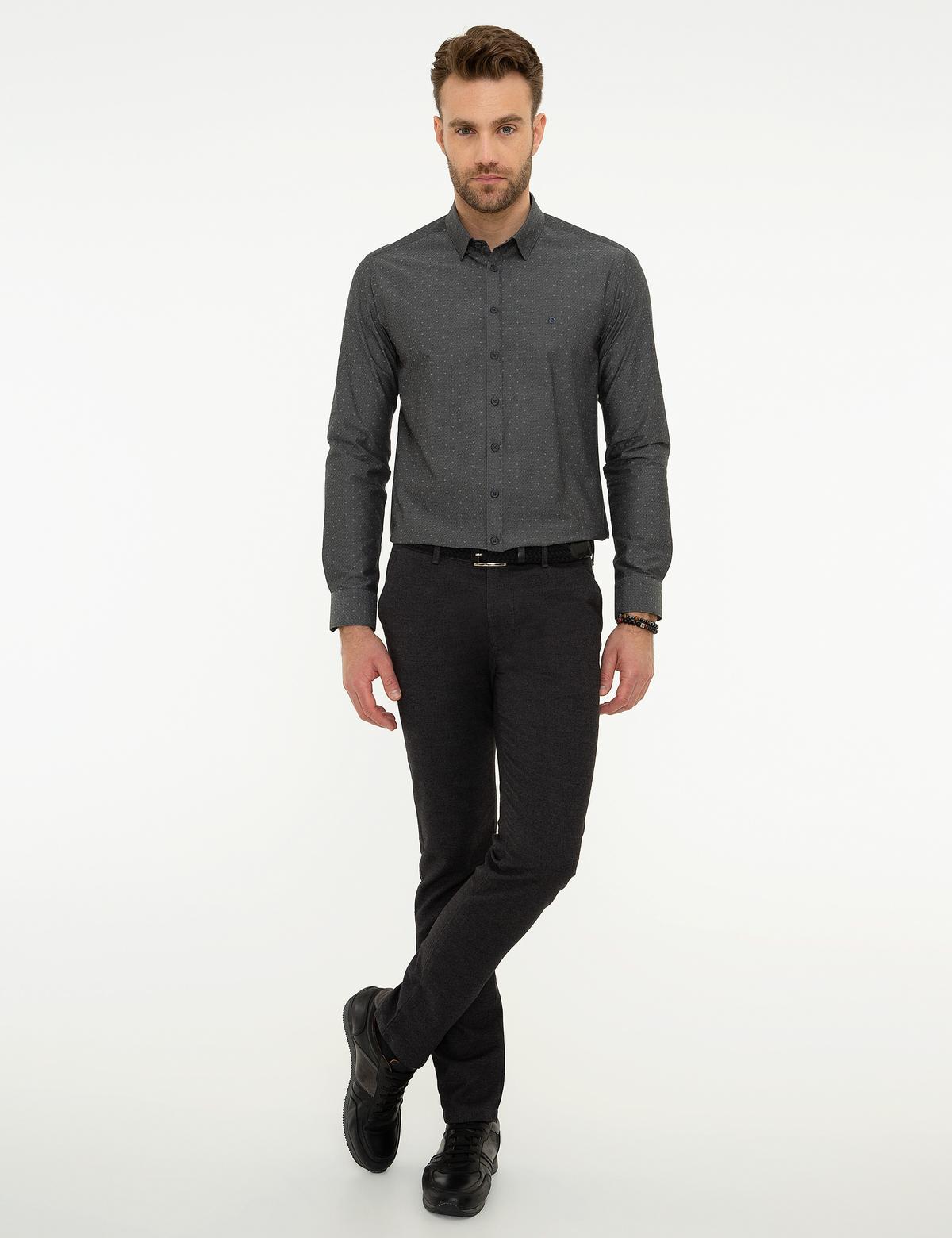 Antrasit Slim Fit Gömlek - 50216149009