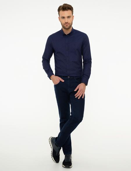 Saks Mavi Slim Fit Gömlek - 50216164001