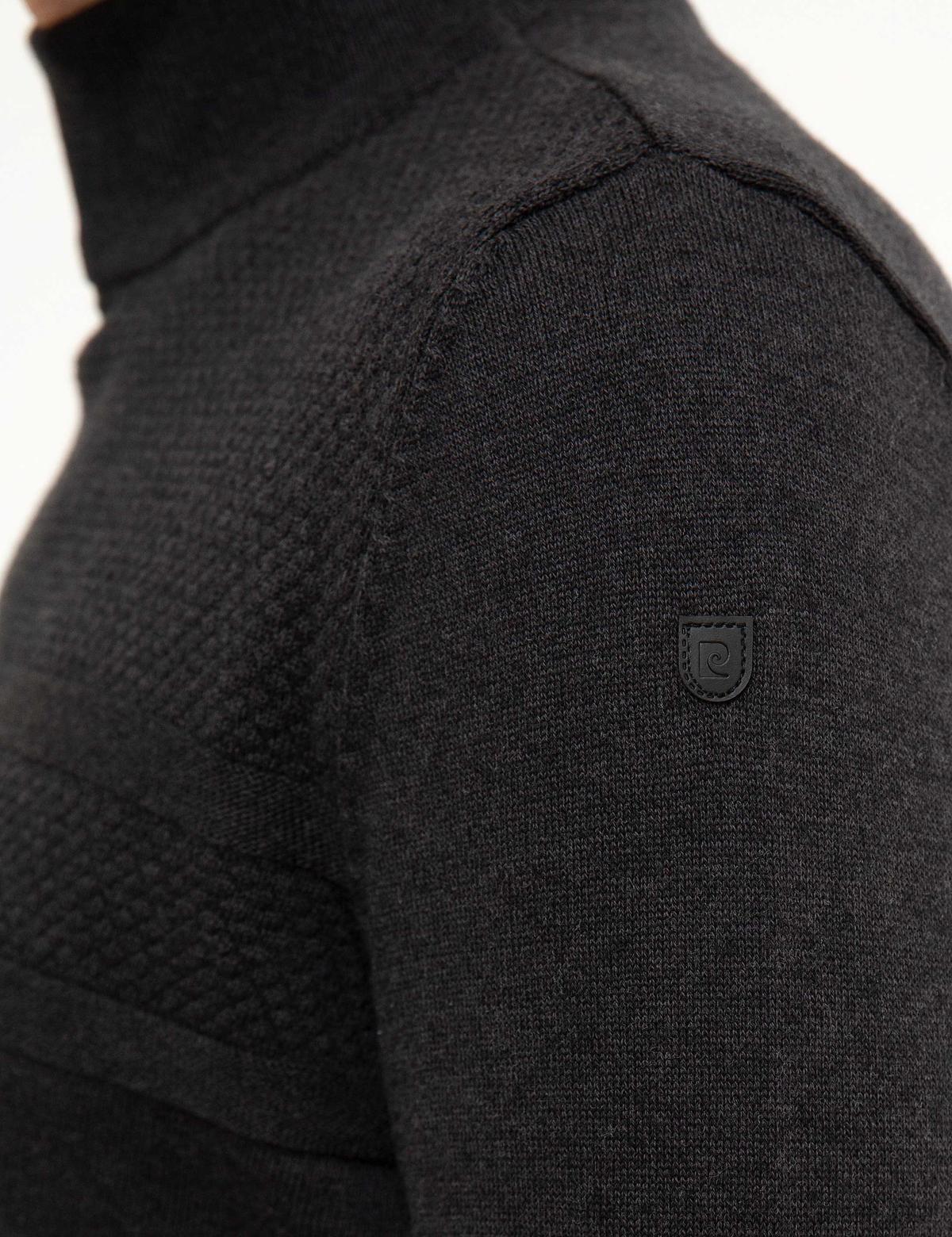 Antrasit Melanj Slim Fit Kazak - 50216862031