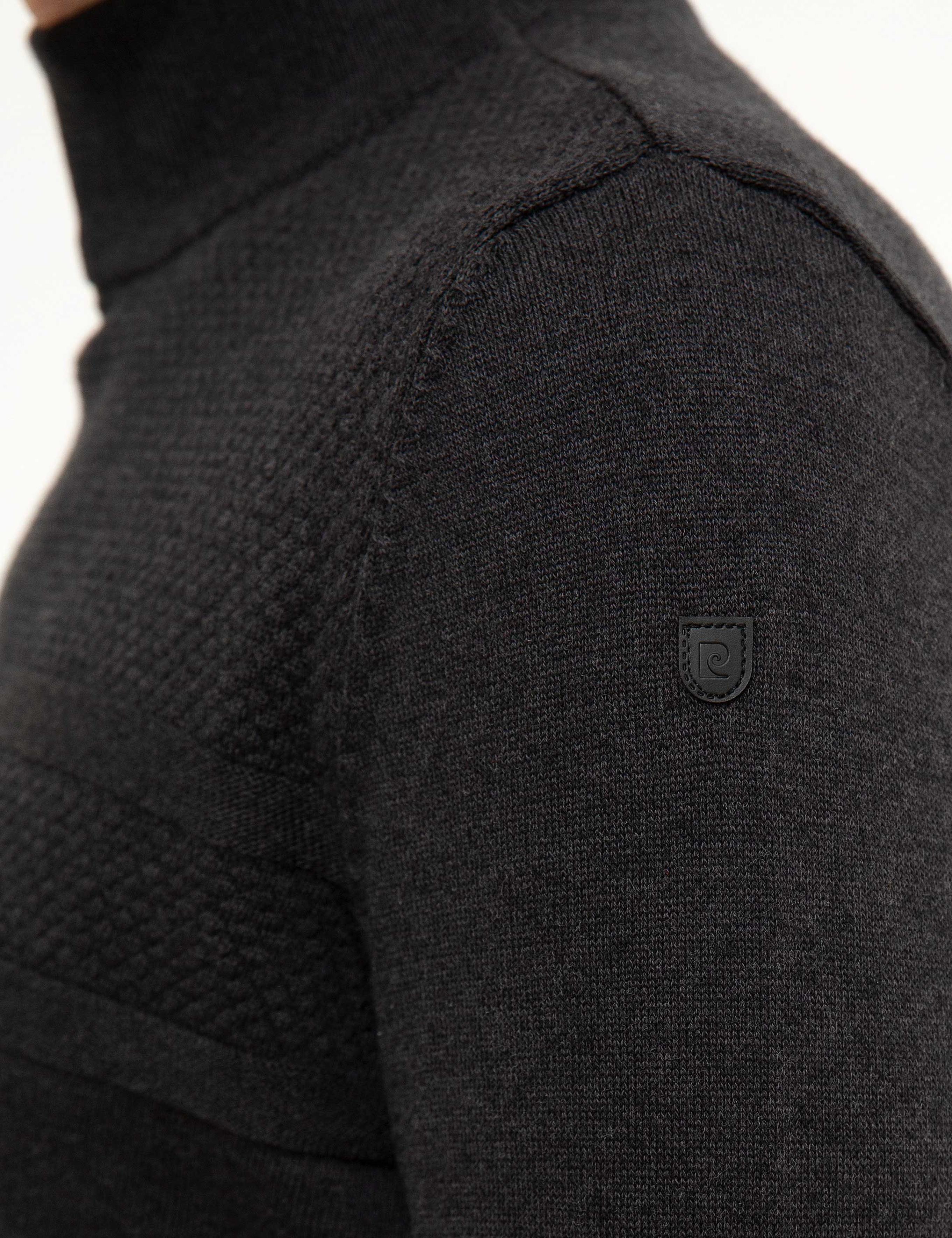 Antrasit Melanj Slim Fit Kazak