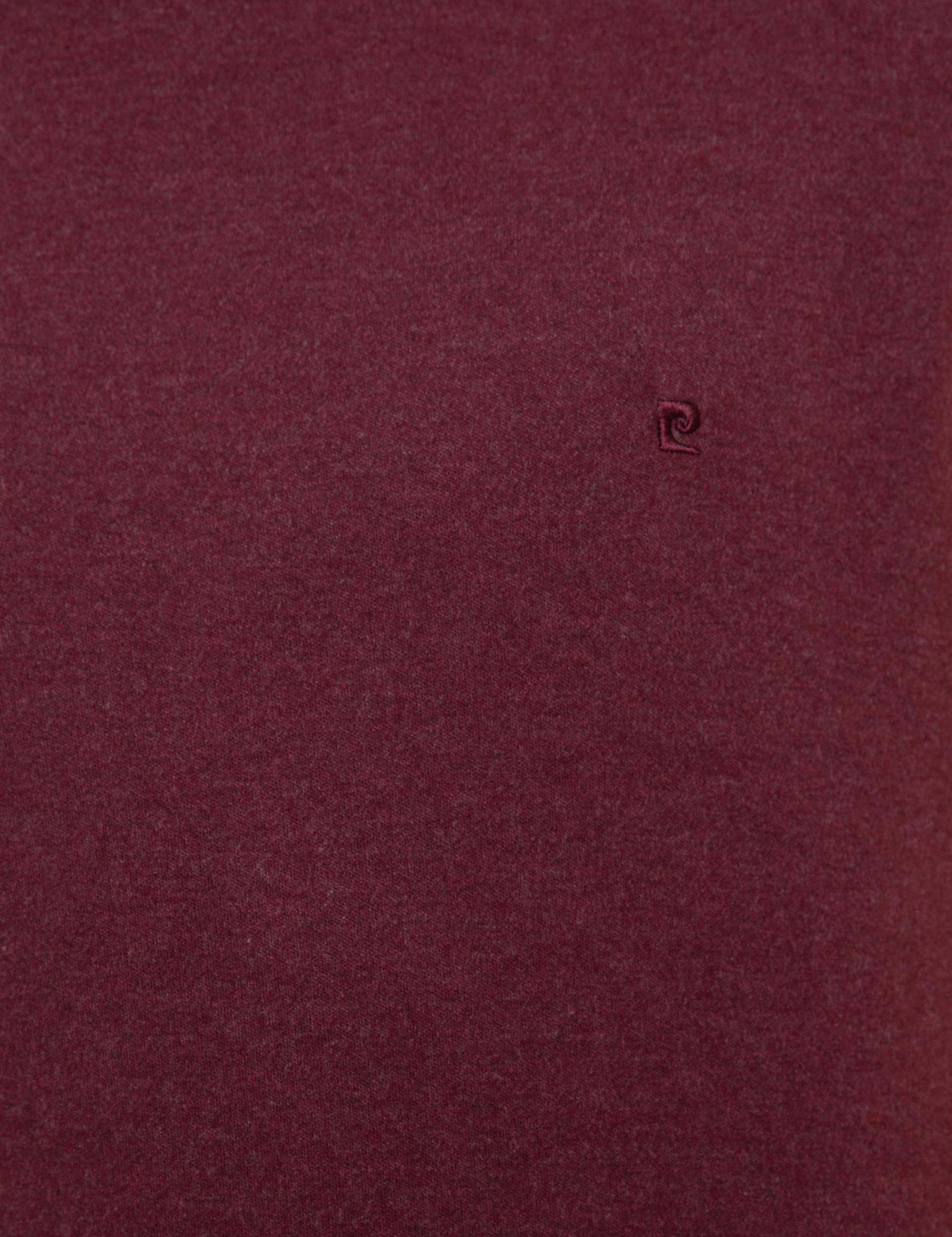 Bordo Slim Fit Yarım Balıkçı Yaka Sweatshirt - Image 6