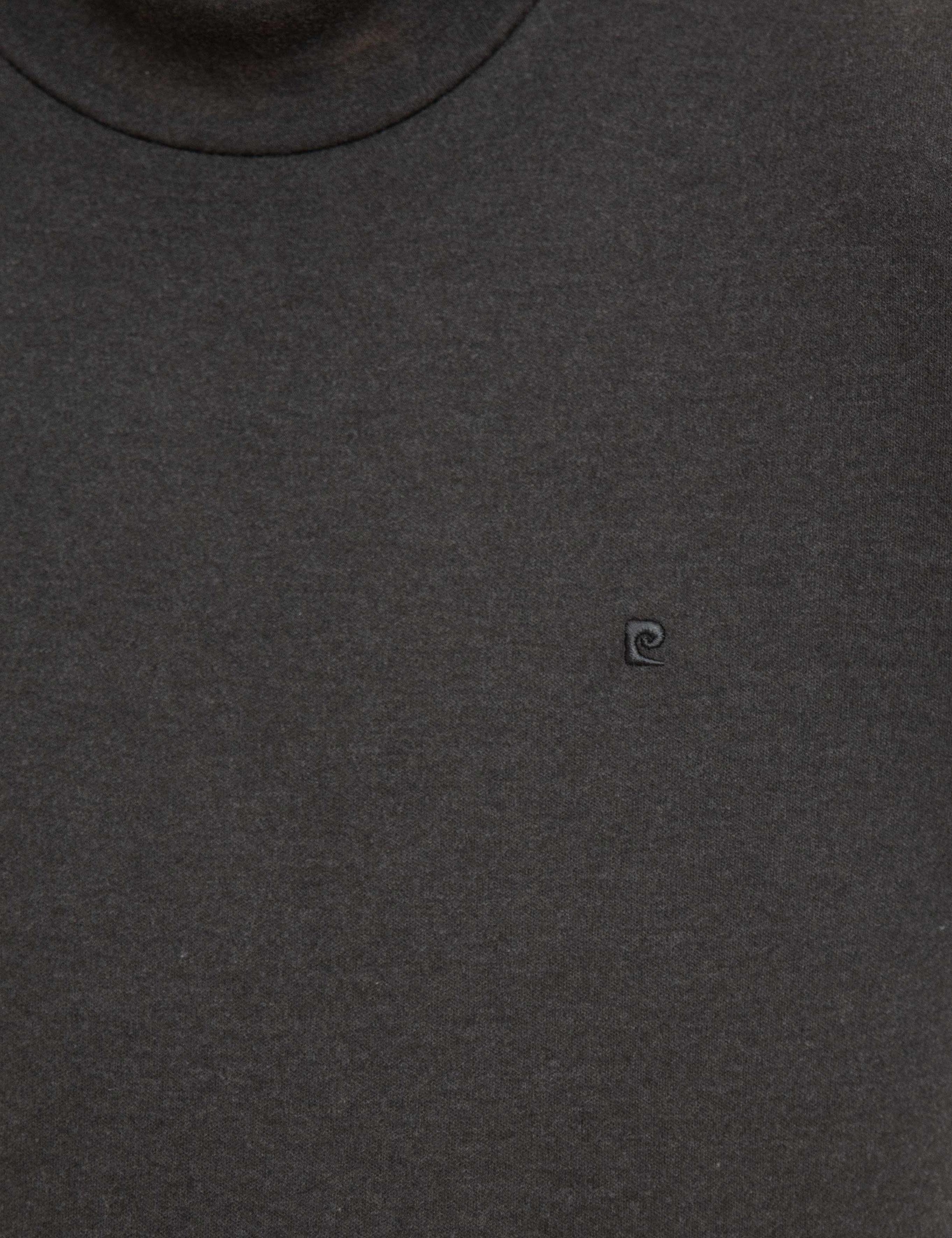 Antrasit Melanj Slim Fit Yarım Balıkçı Yaka Sweatshirt