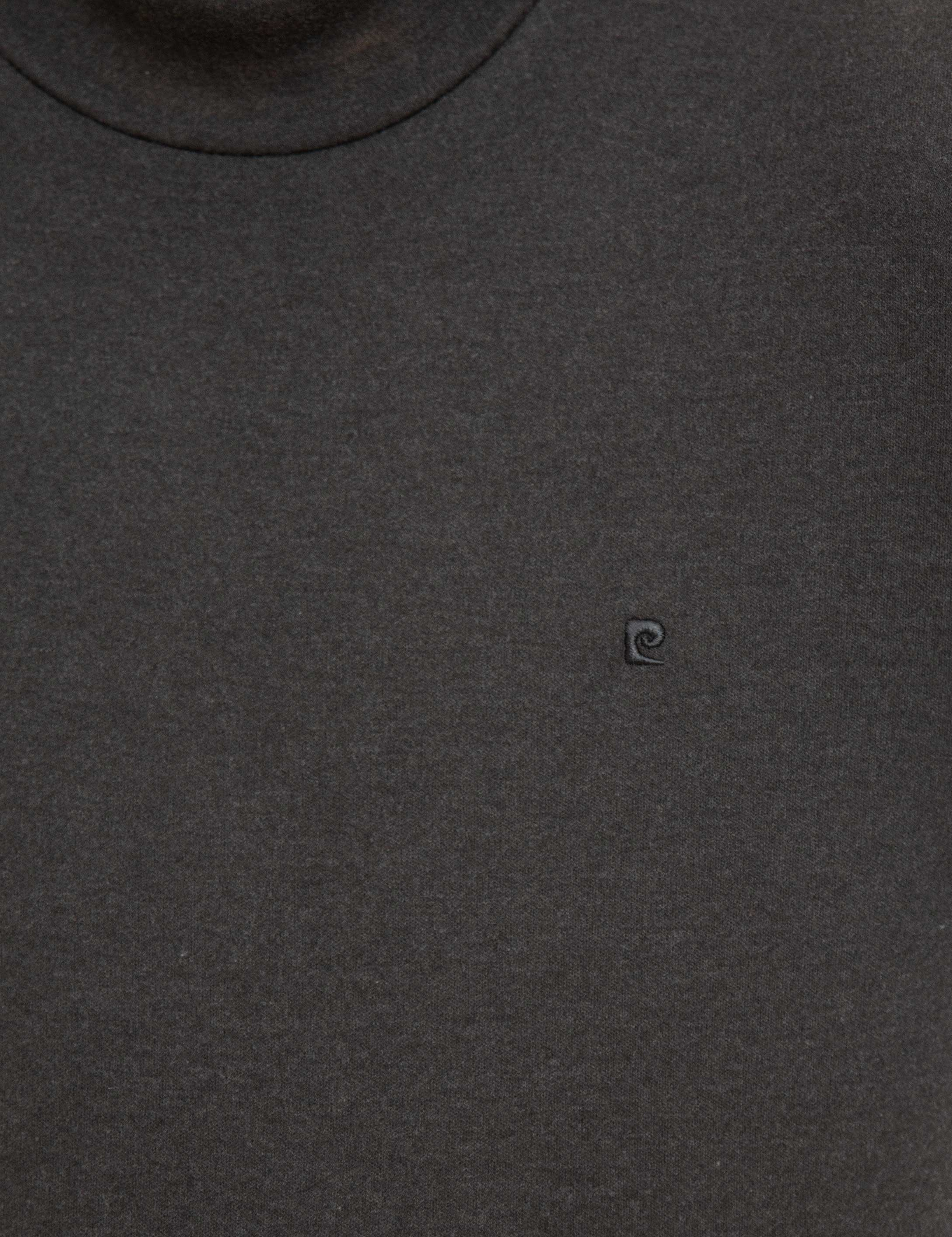 Antrasit Melanj Slim Fit Yarım Balıkçı Yaka Sweatshirt - Image 6