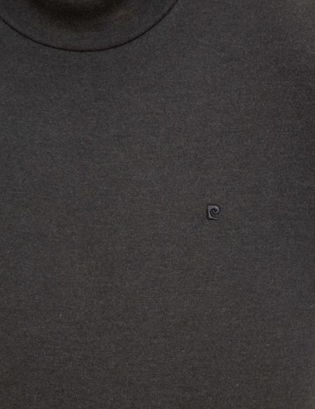 Antrasit Melanj Slim Fit Yarım Balıkçı Yaka Sweatshirt - 50218006015