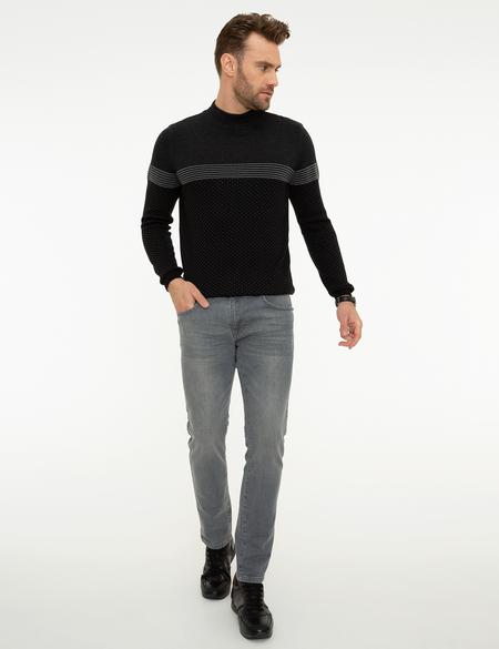 Antrasit Slim Fit Jean Pantolon - 50218372006