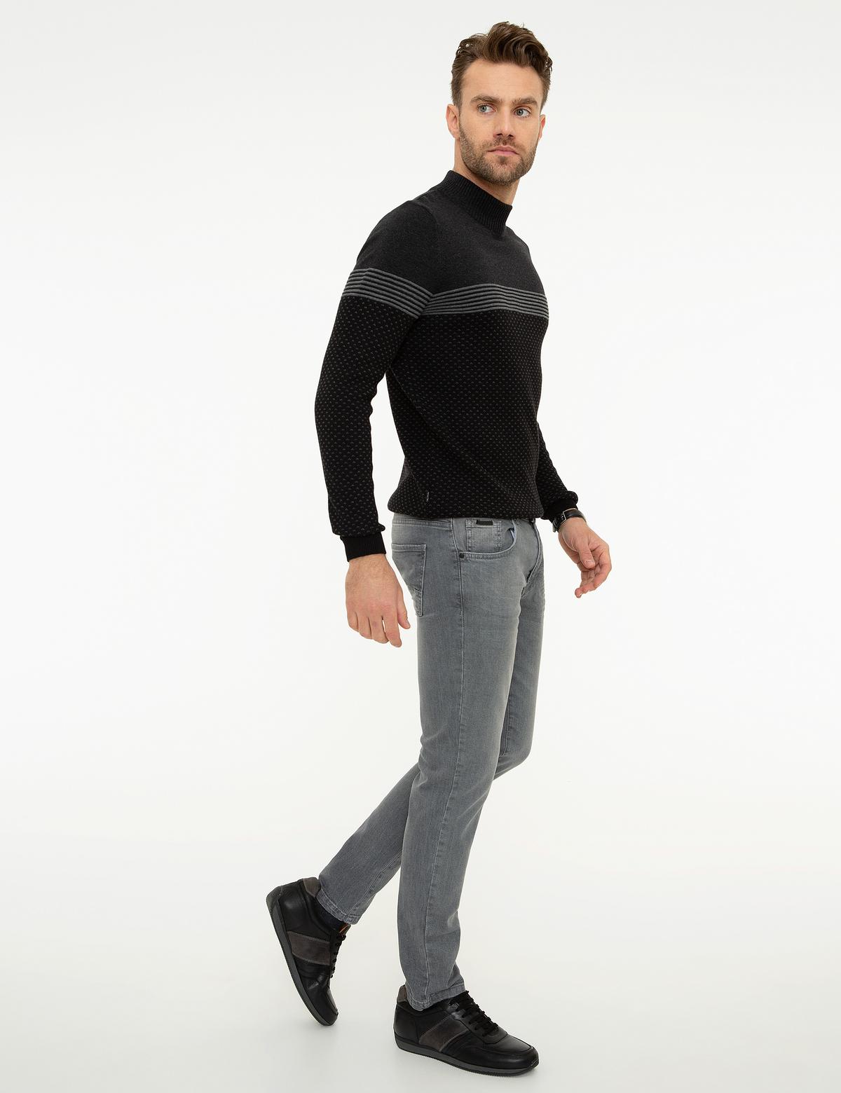 Antrasit Slim Fit Jean Pantolon - 50218372006