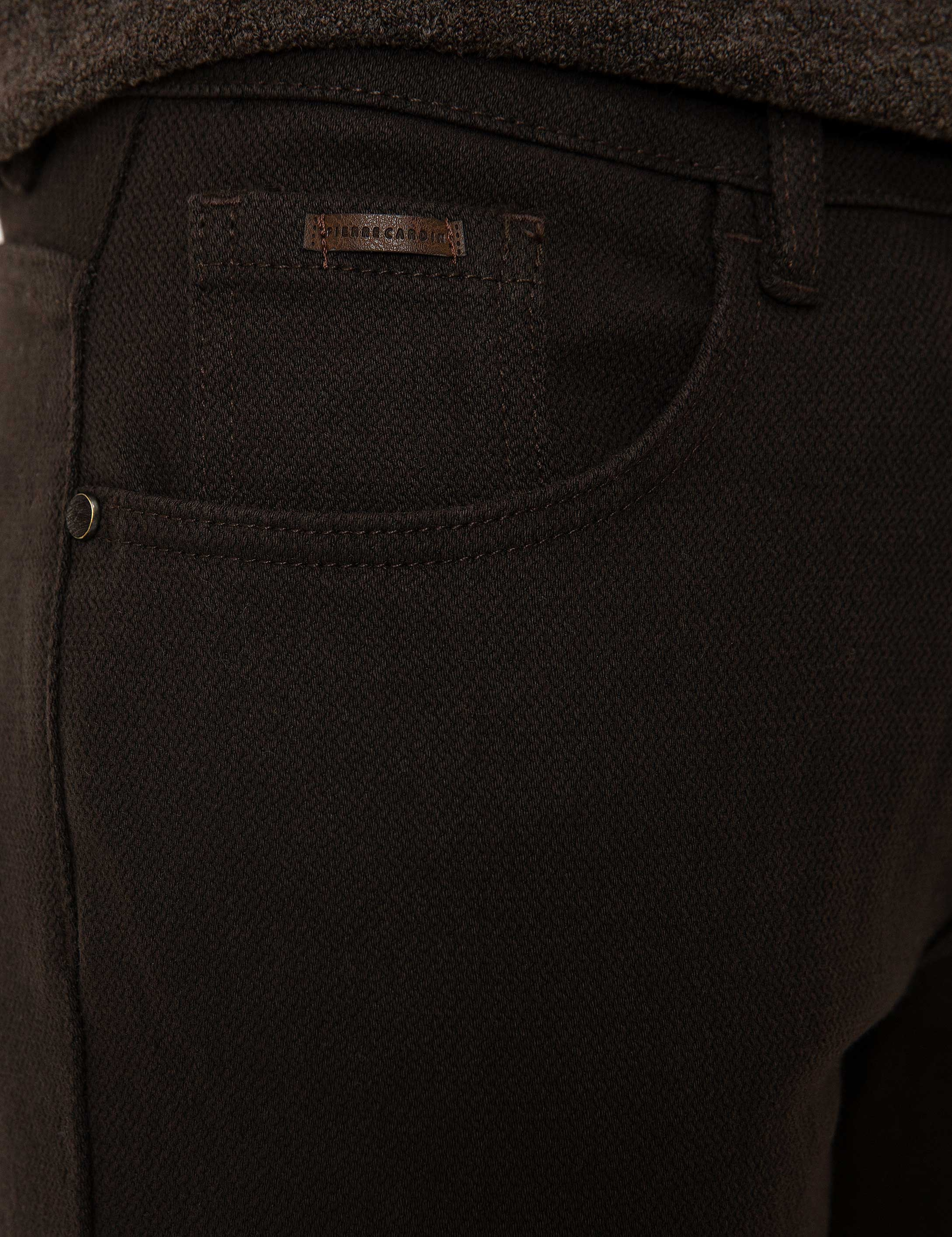 Kahverengi Straight Fit Jean Pantolon - Image 4