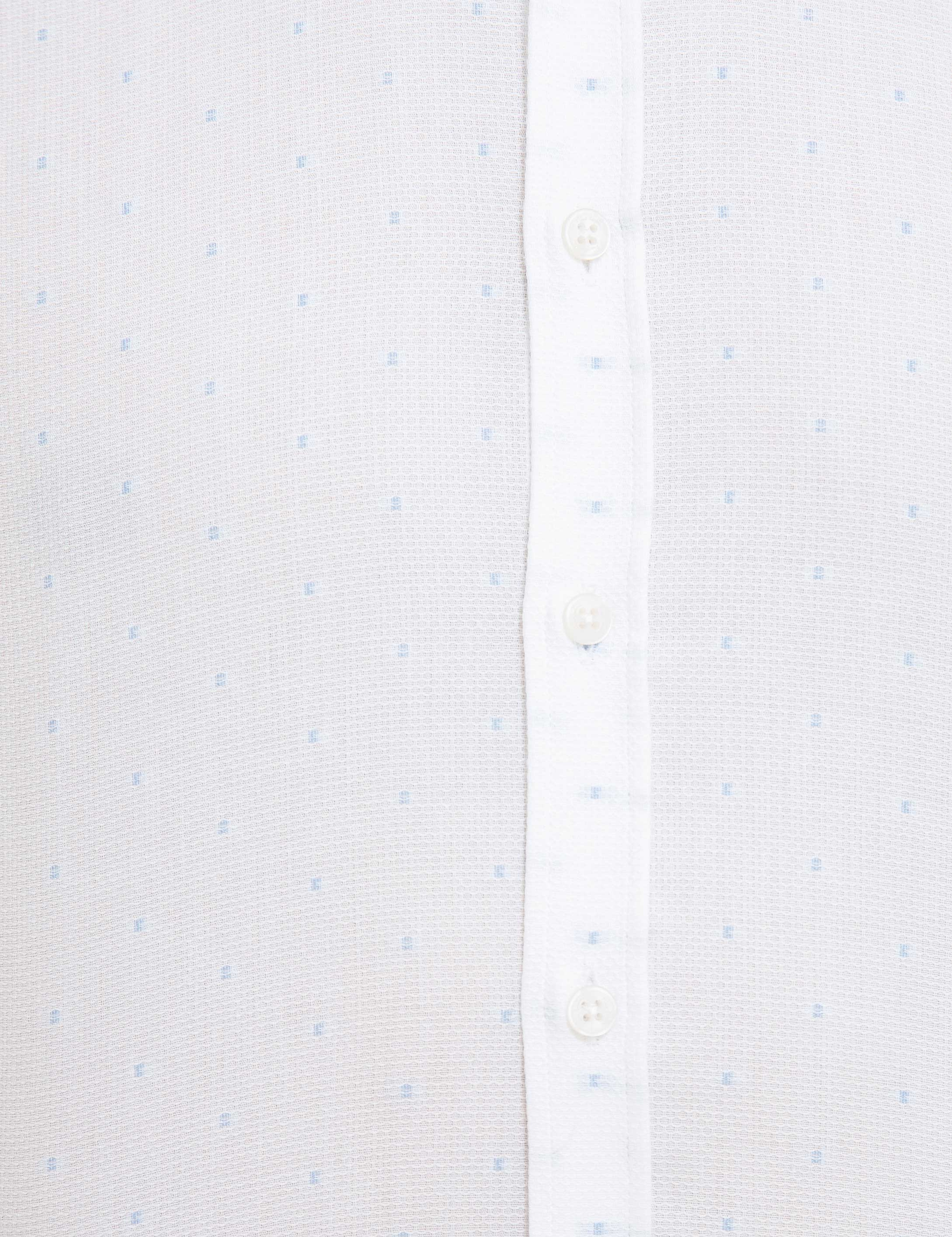 Mavi Slim Fit Gömlek - Image 6