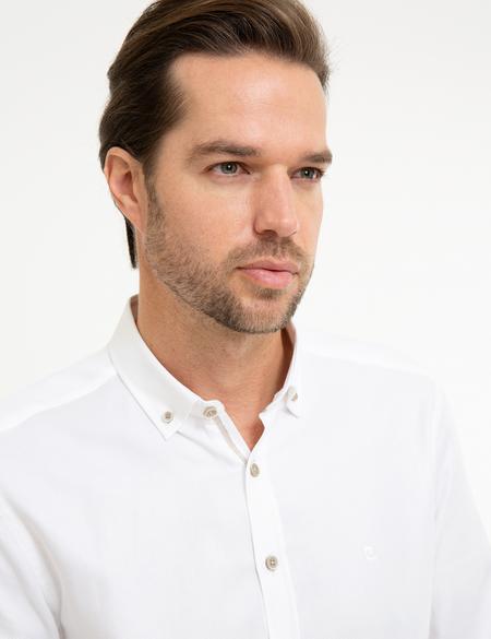 Beyaz Slim Fit Gömlek - 50219464003