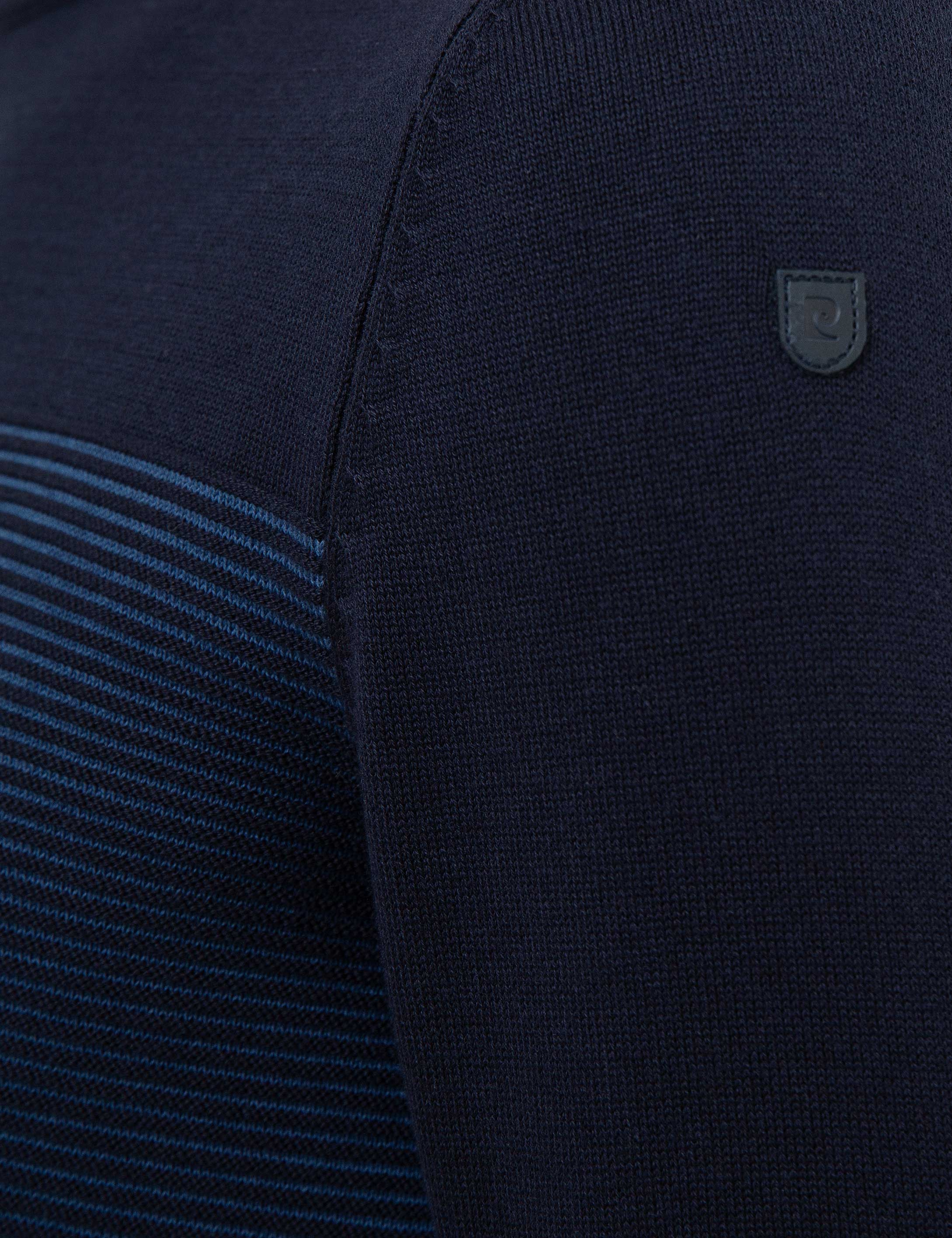 Koyu Lacivert Slim Fit Triko Kazak - Image 6