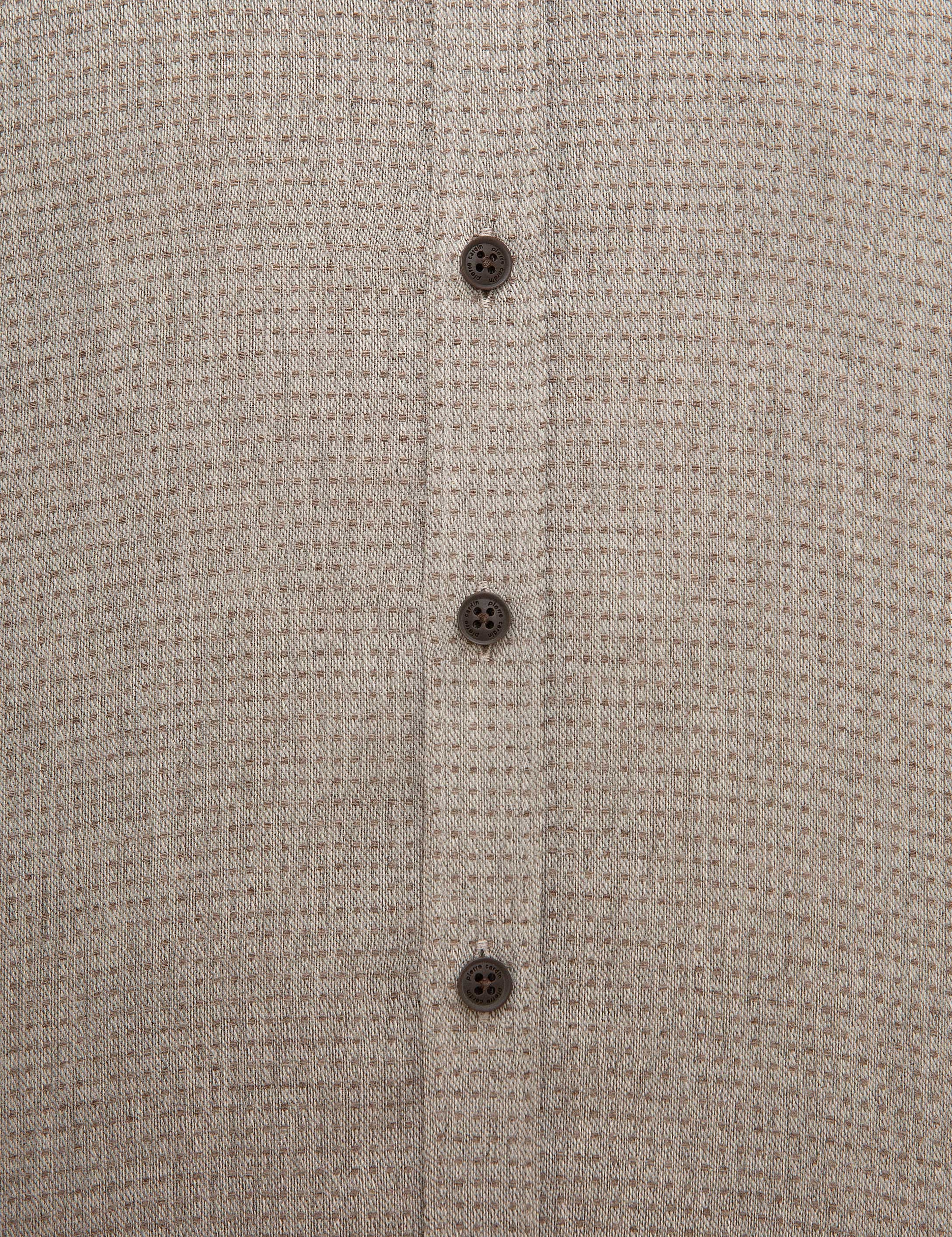 Bej Slim Fit Gömlek