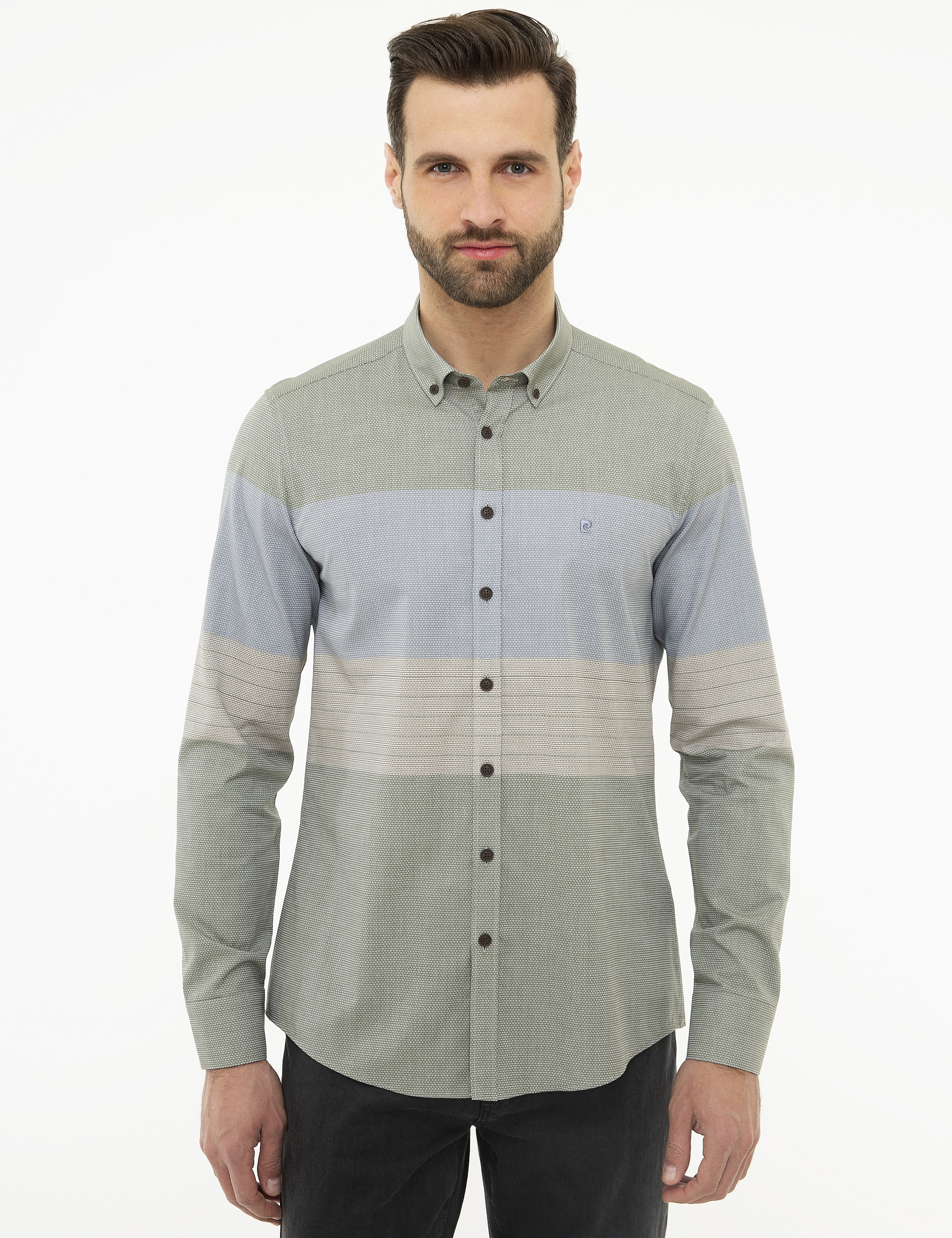 Yeşil Slim Fit Gömlek