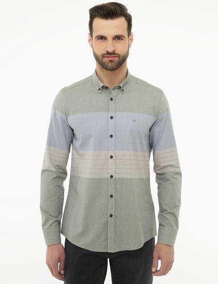 Yeşil Slim Fit Gömlek - 50219469028