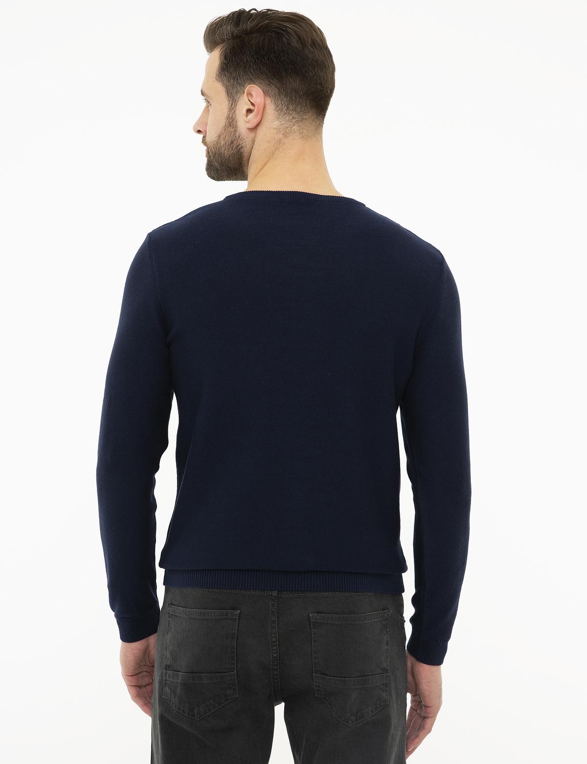 Lacivert Slim Fit Triko Kazak - 50216861001