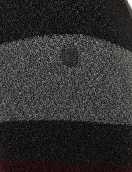 Antrasit Melanj Slim Fit Triko Kazak - 50218121001