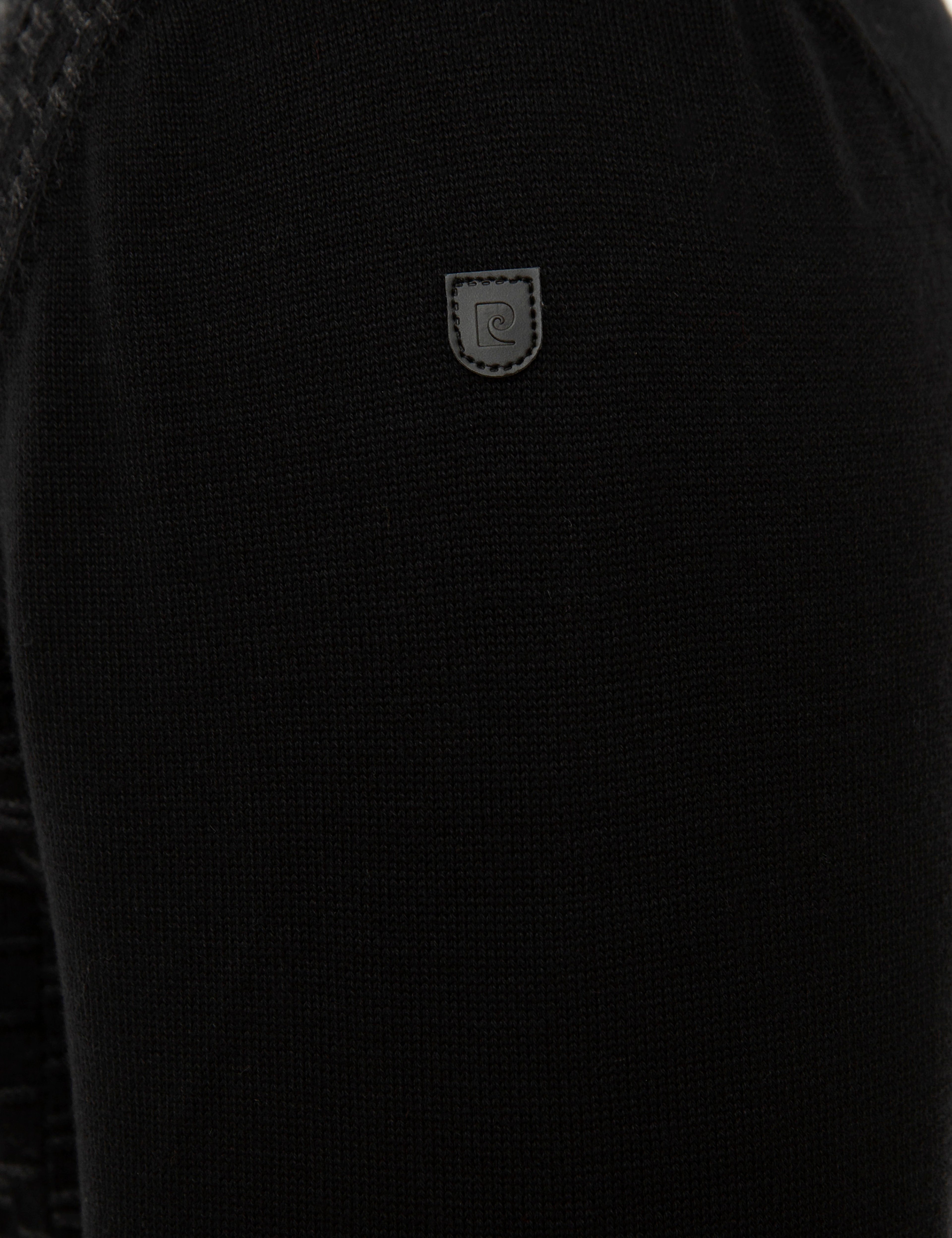 Siyah Slim Fit Triko Kazak - Image 6