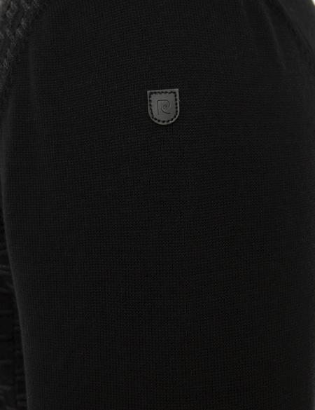 Siyah Slim Fit Triko Kazak - 50218124001