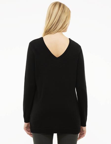 Siyah Regular Fit Kazak - 50215619013