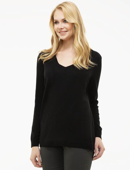 Siyah Regular Fit Kazak - 50215619013