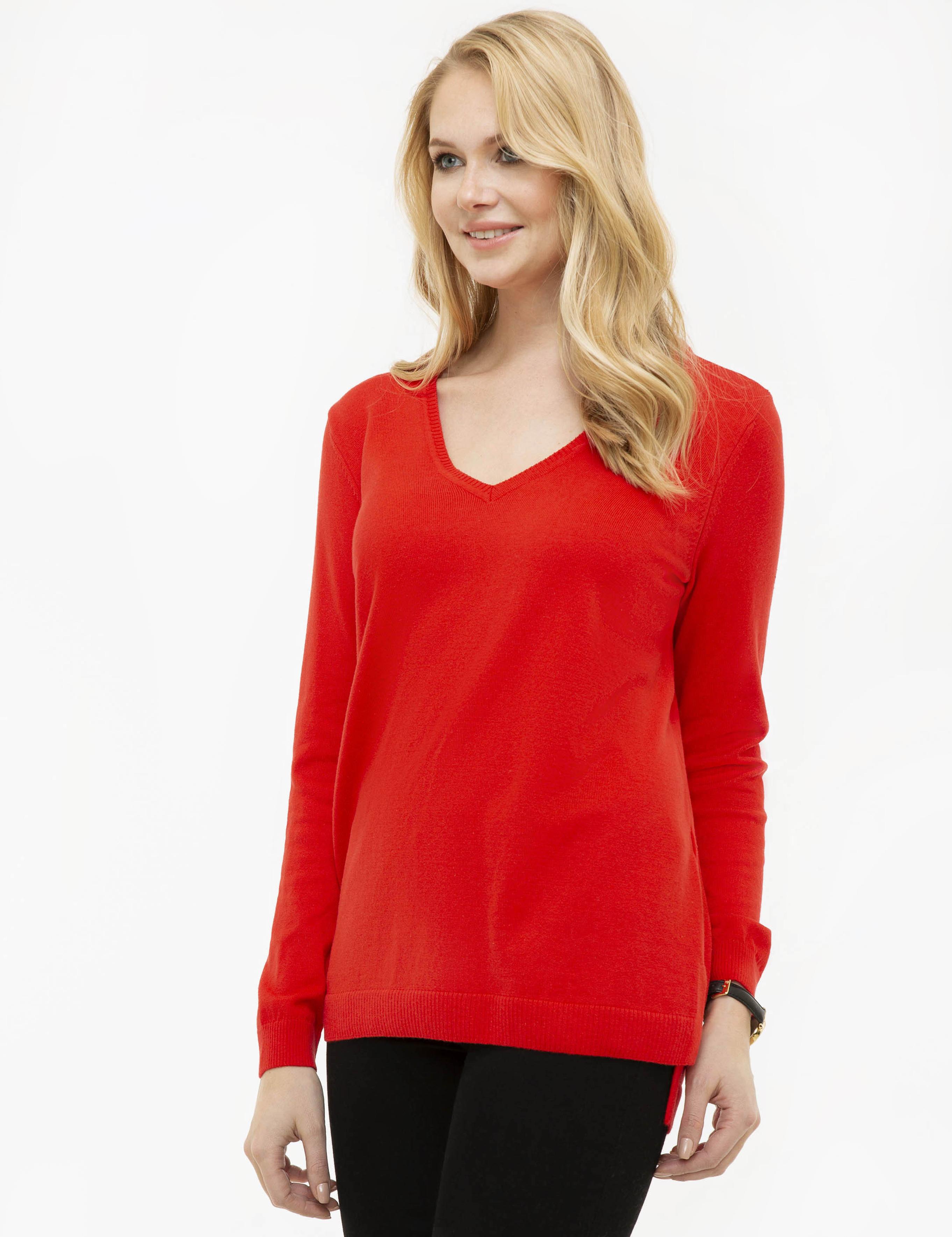 Kırmızı Triko Kazak